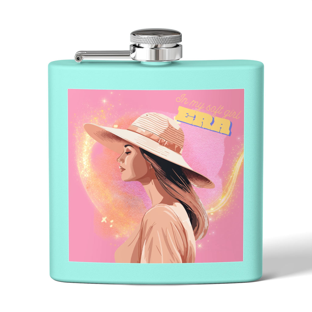 In My Soft Girl Era Pink Flask