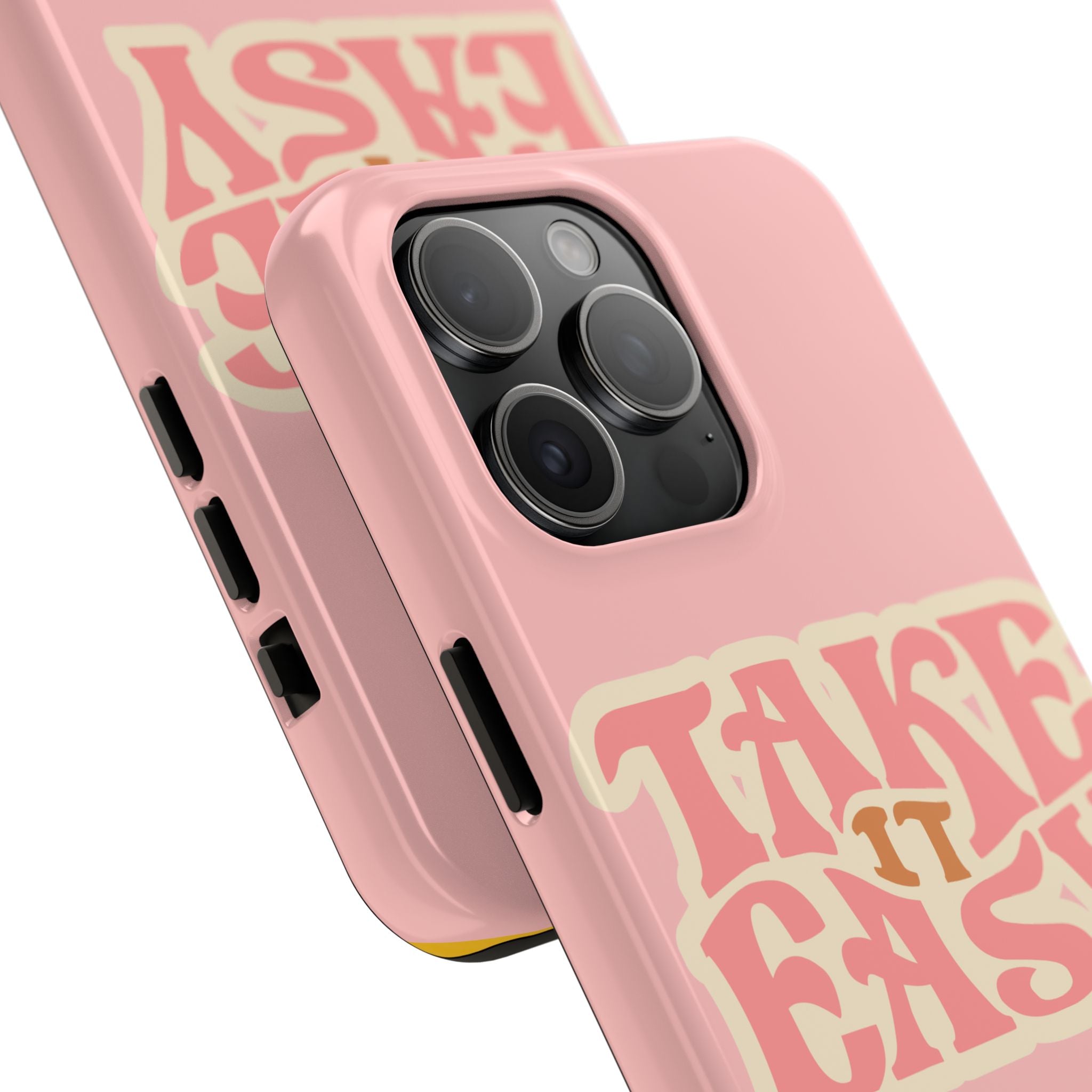 60s Pink Take It Easy Phone Case 🌸✌️📱