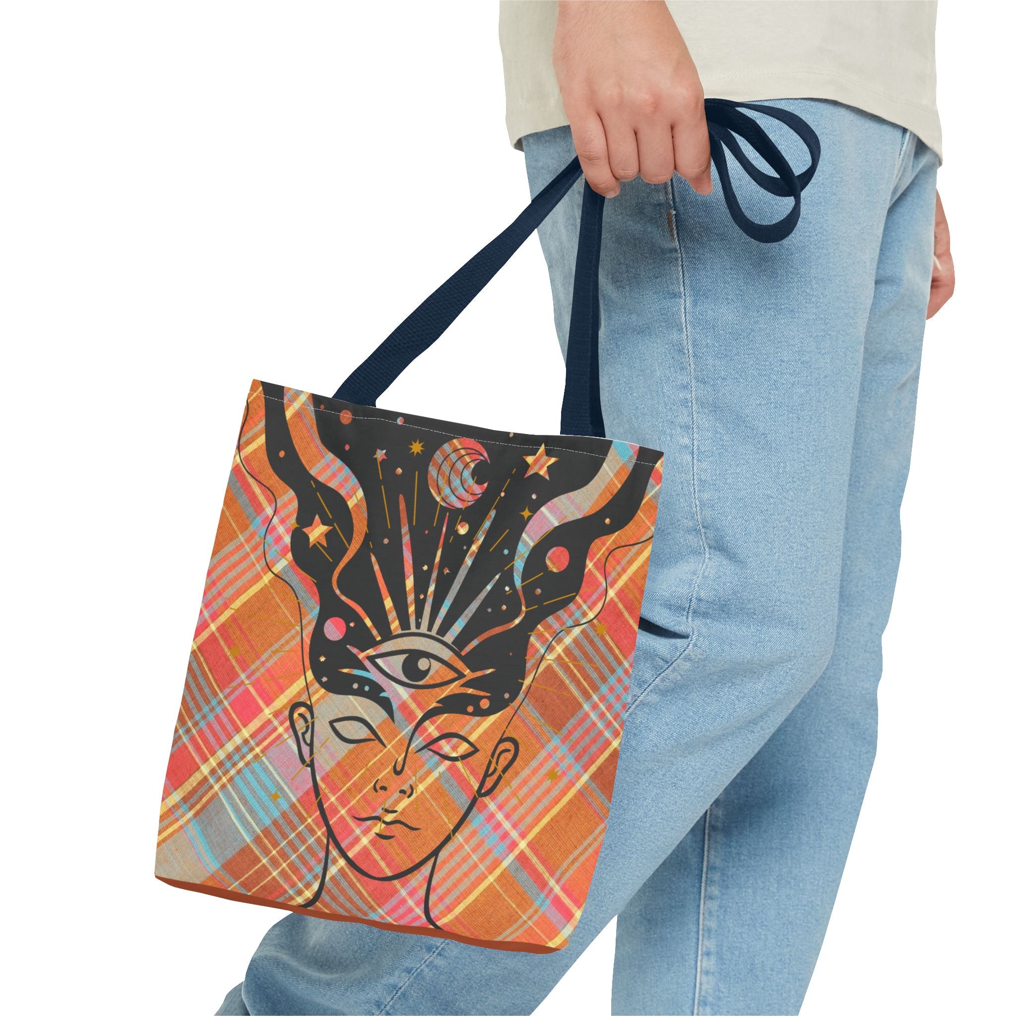 👁️🌼 70s Third Eye Mystical Tote Bag ✨👜
