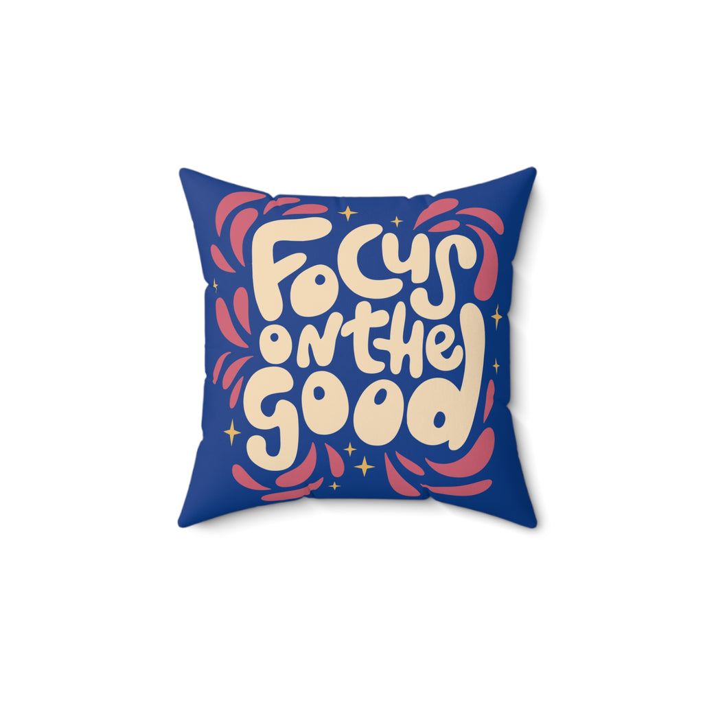 Focus on the Good 70s Mood Pillow