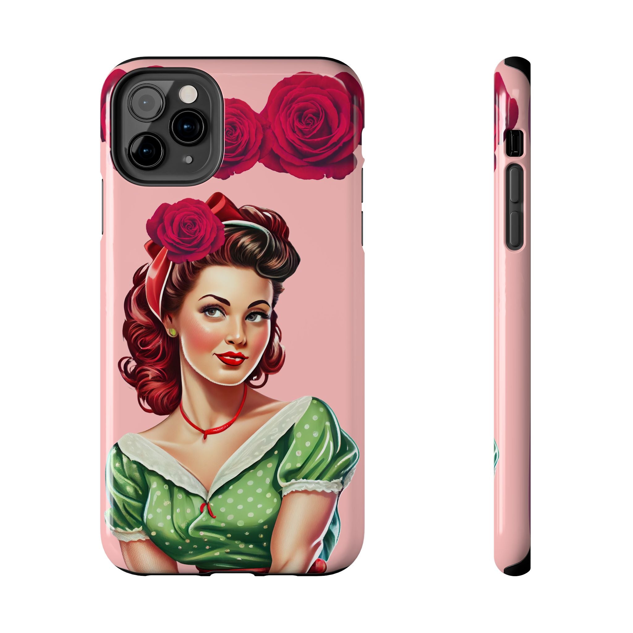 50s Rose Pinup Romance Phone Case 🌹💕📱