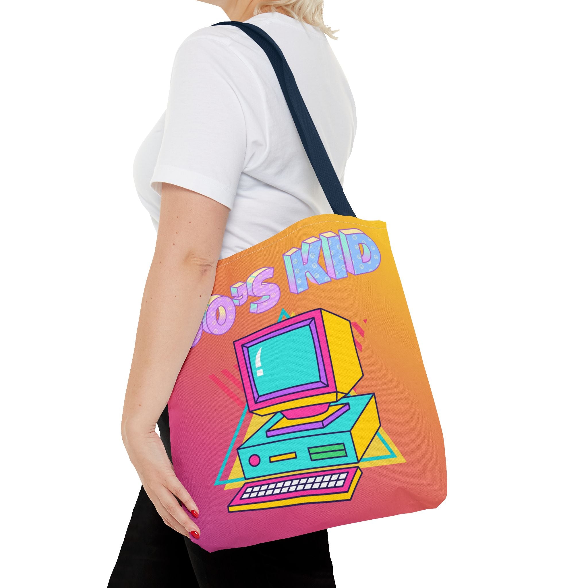 💾🖥️ 90s Kid Computer Tote Bag 🌈✨