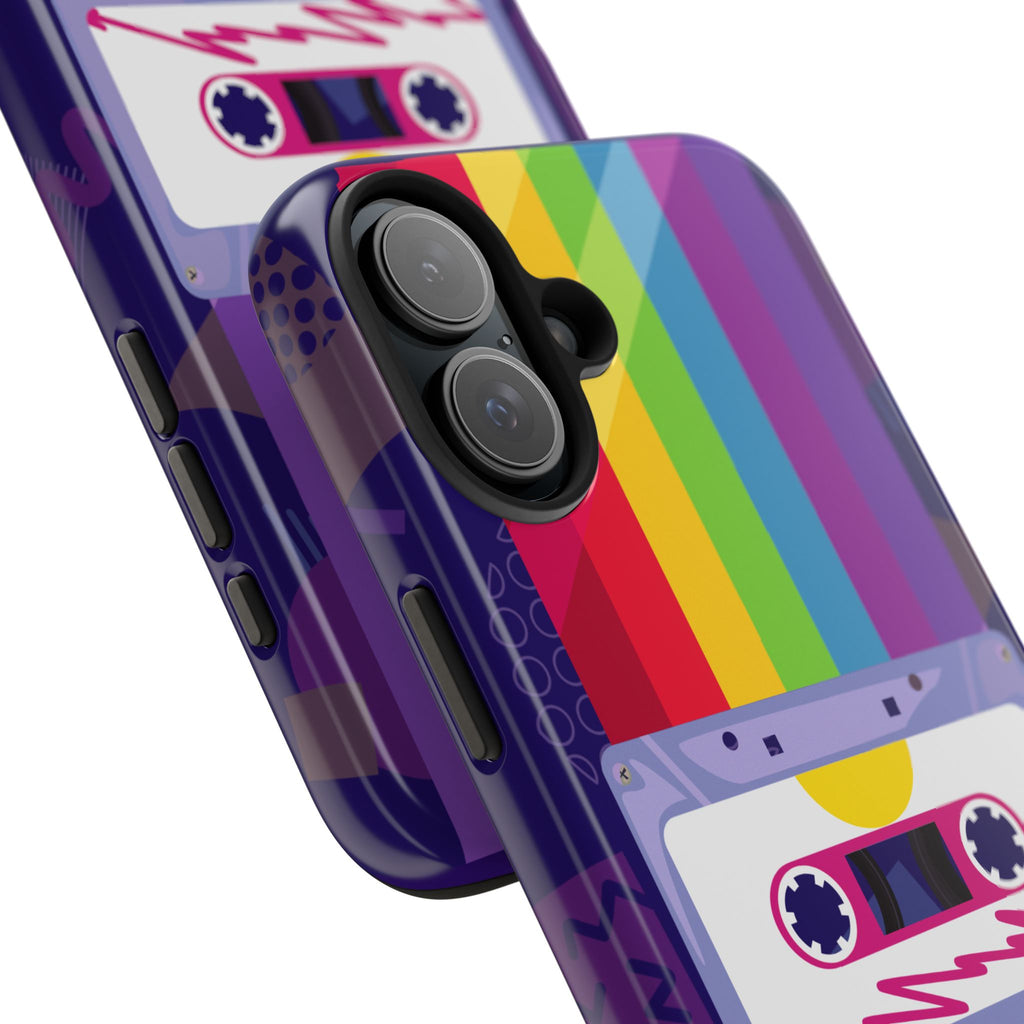 80s–90s Cassette Rainbow Phone Case 📼🌈📱