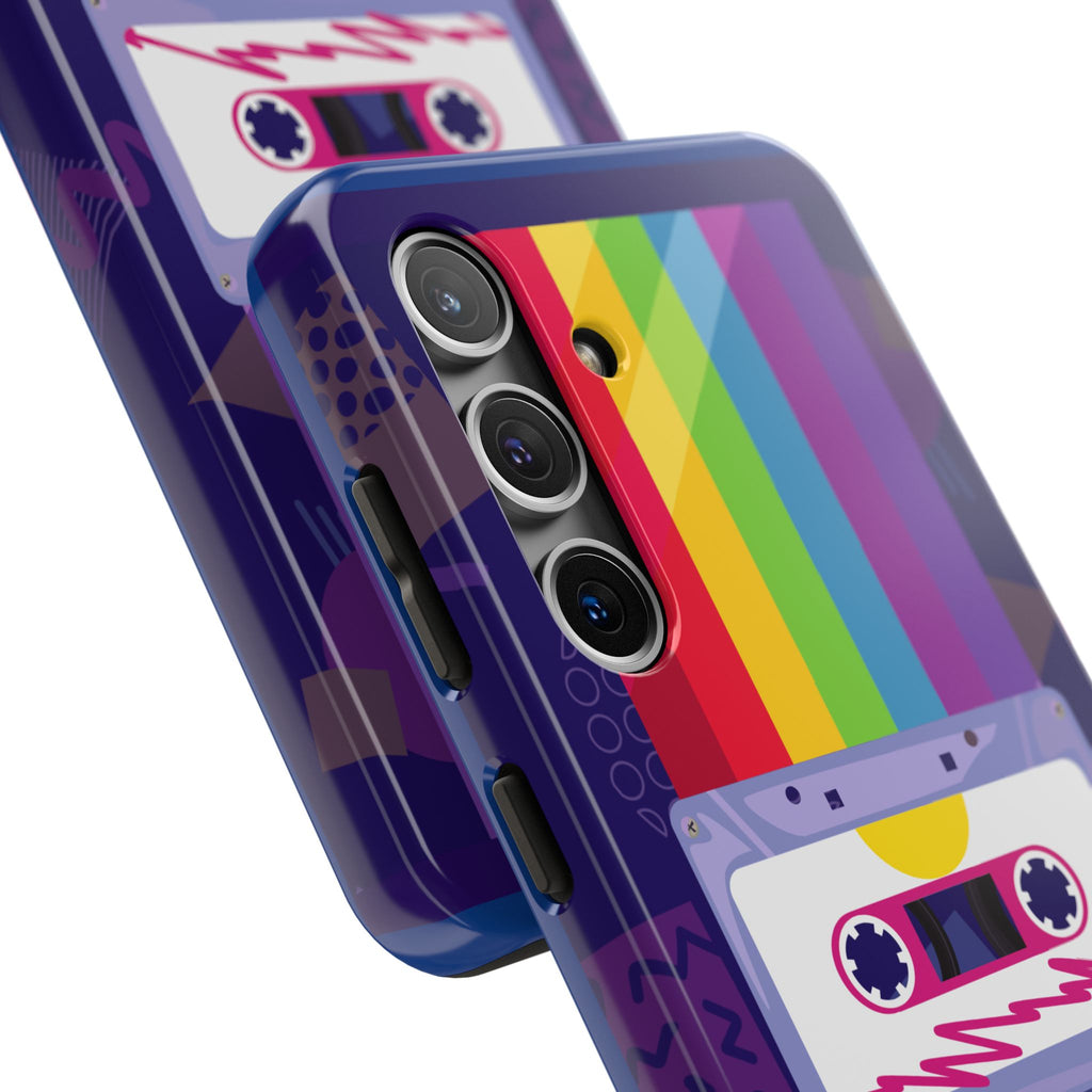 80s–90s Cassette Rainbow Phone Case 📼🌈📱