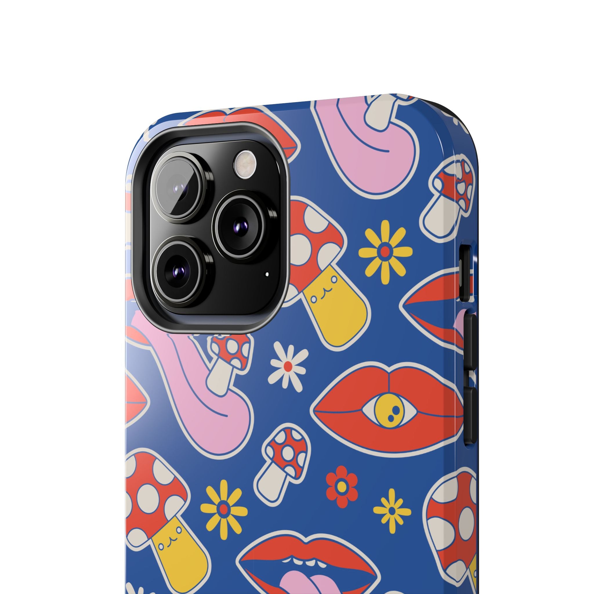 70s Lips Mushrooms Flower Power Phone Case 🌼💋🍄
