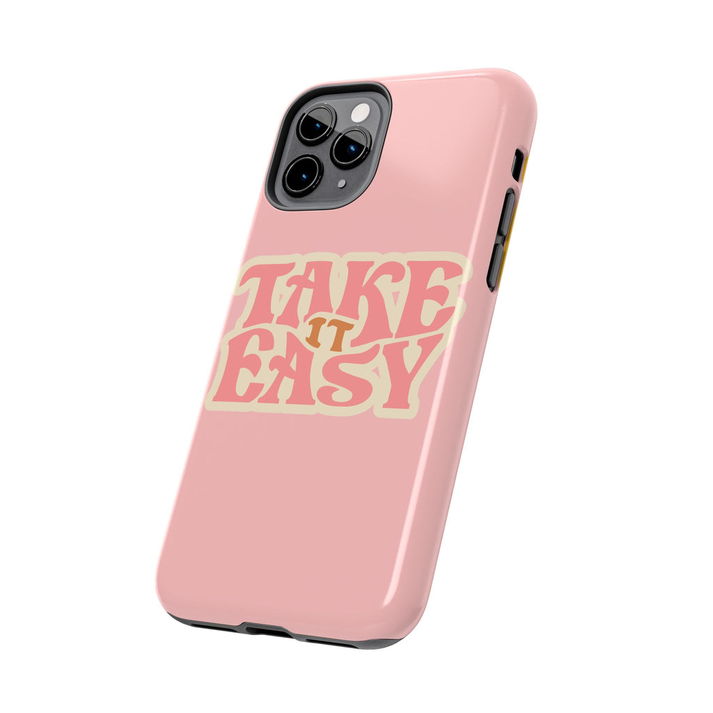 60s Pink Take It Easy Phone Case 🌸✌️📱