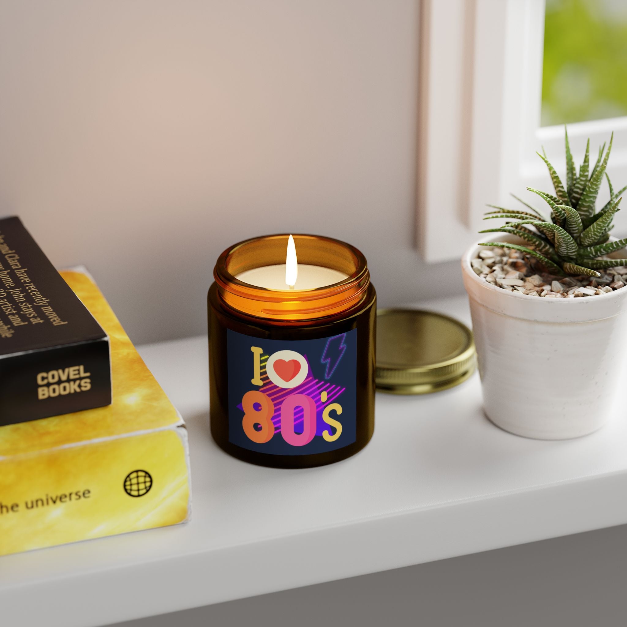 I ❤️ the 80s Candle 🎸🕶️💖