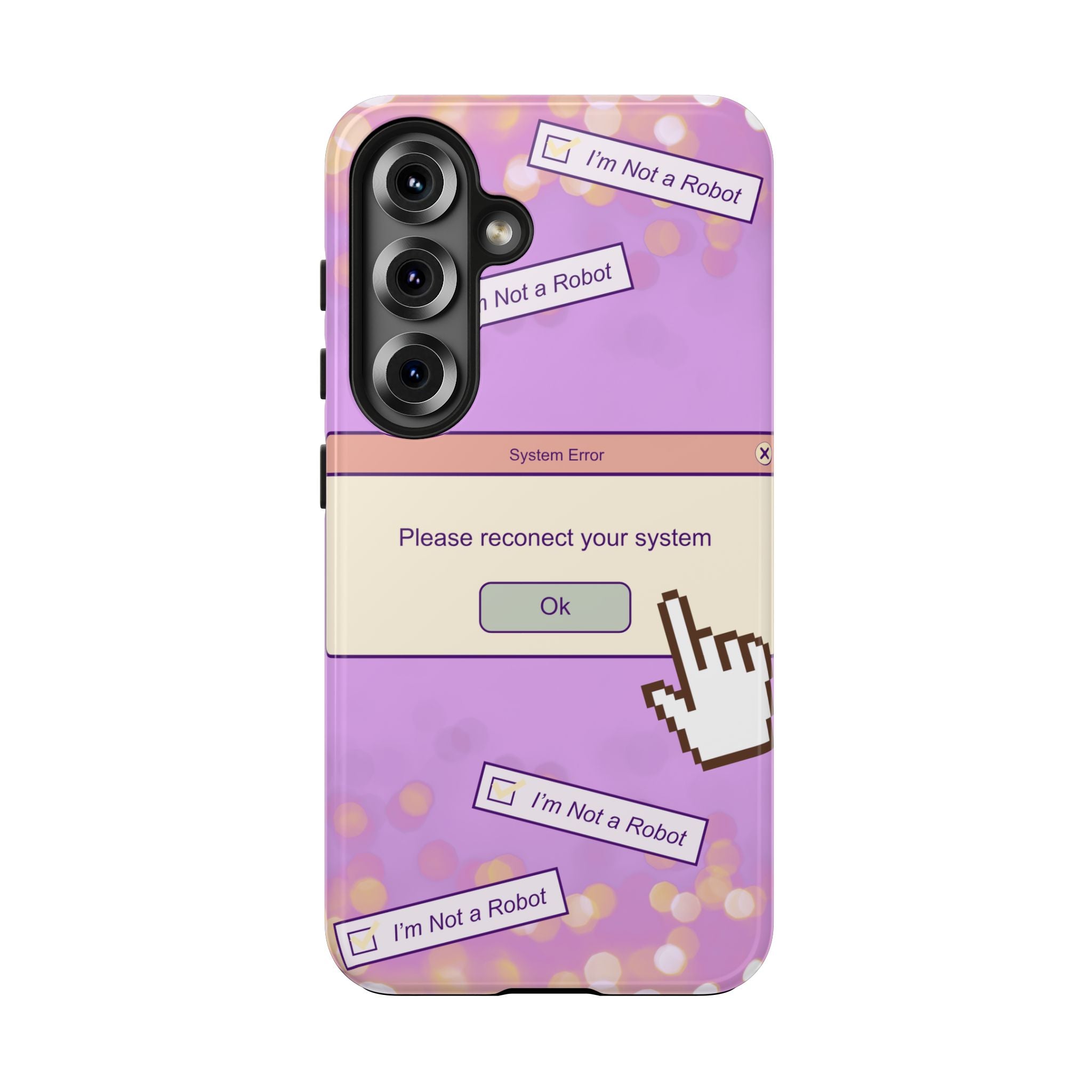 Y2K I’m Not a Robot System Error Phone Case 🤖💻📱