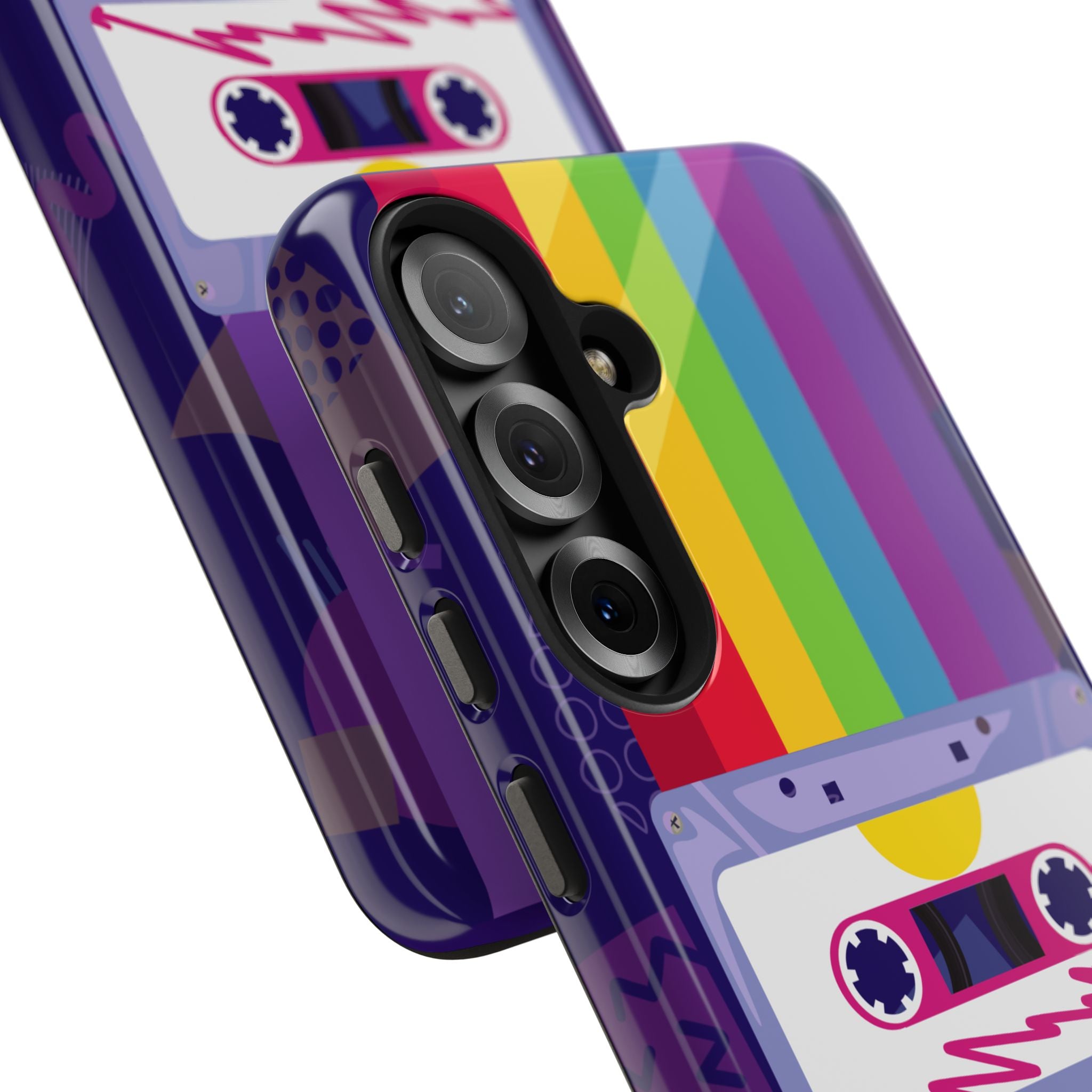 80s–90s Cassette Rainbow Phone Case 📼🌈📱