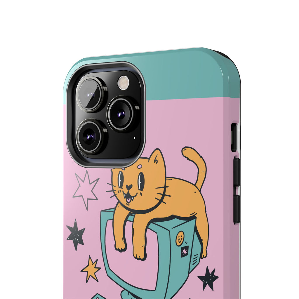 90s Cat and Computer Phone Case 🐱💾