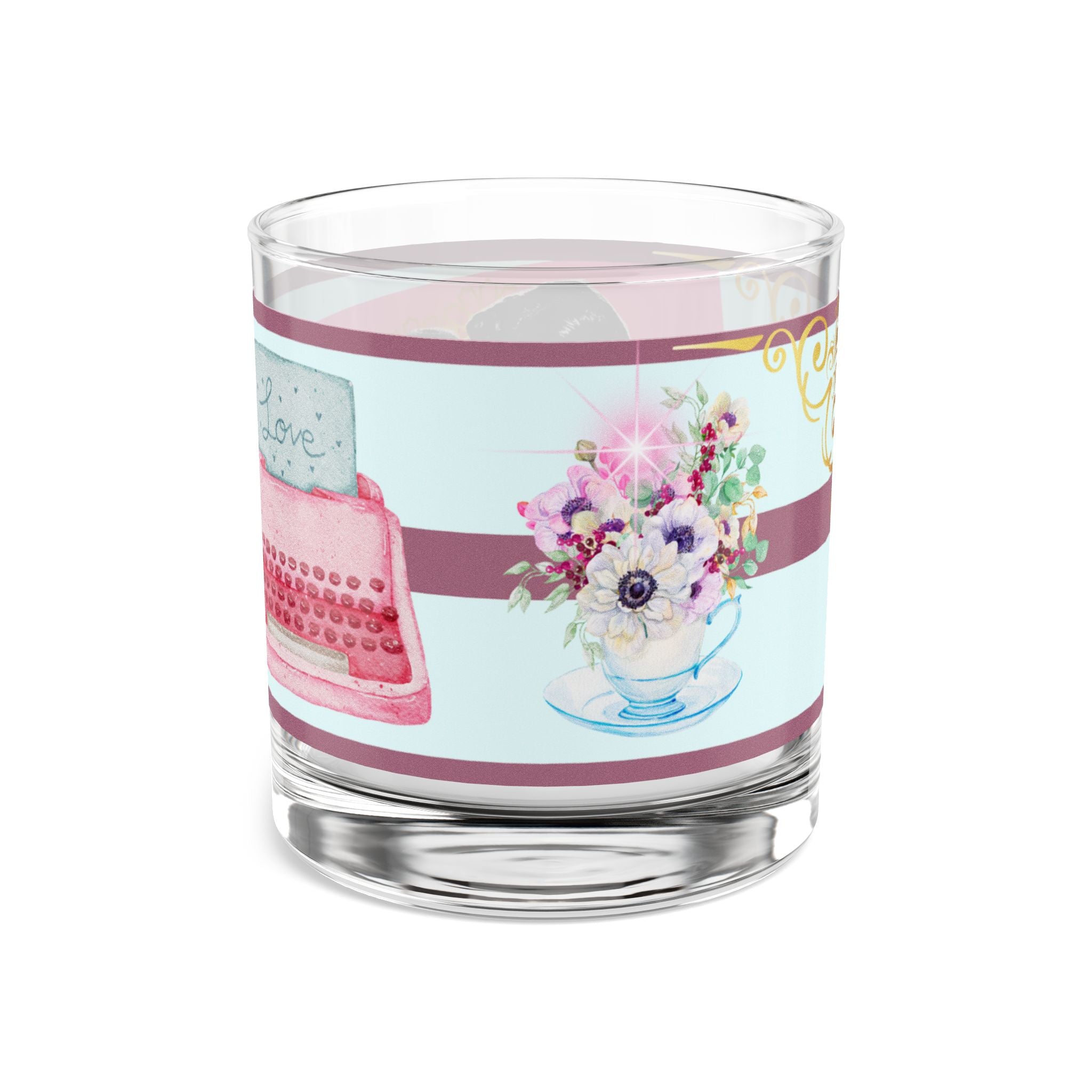 50s Love Throwback Glass – Vintage Romance 🌸💌