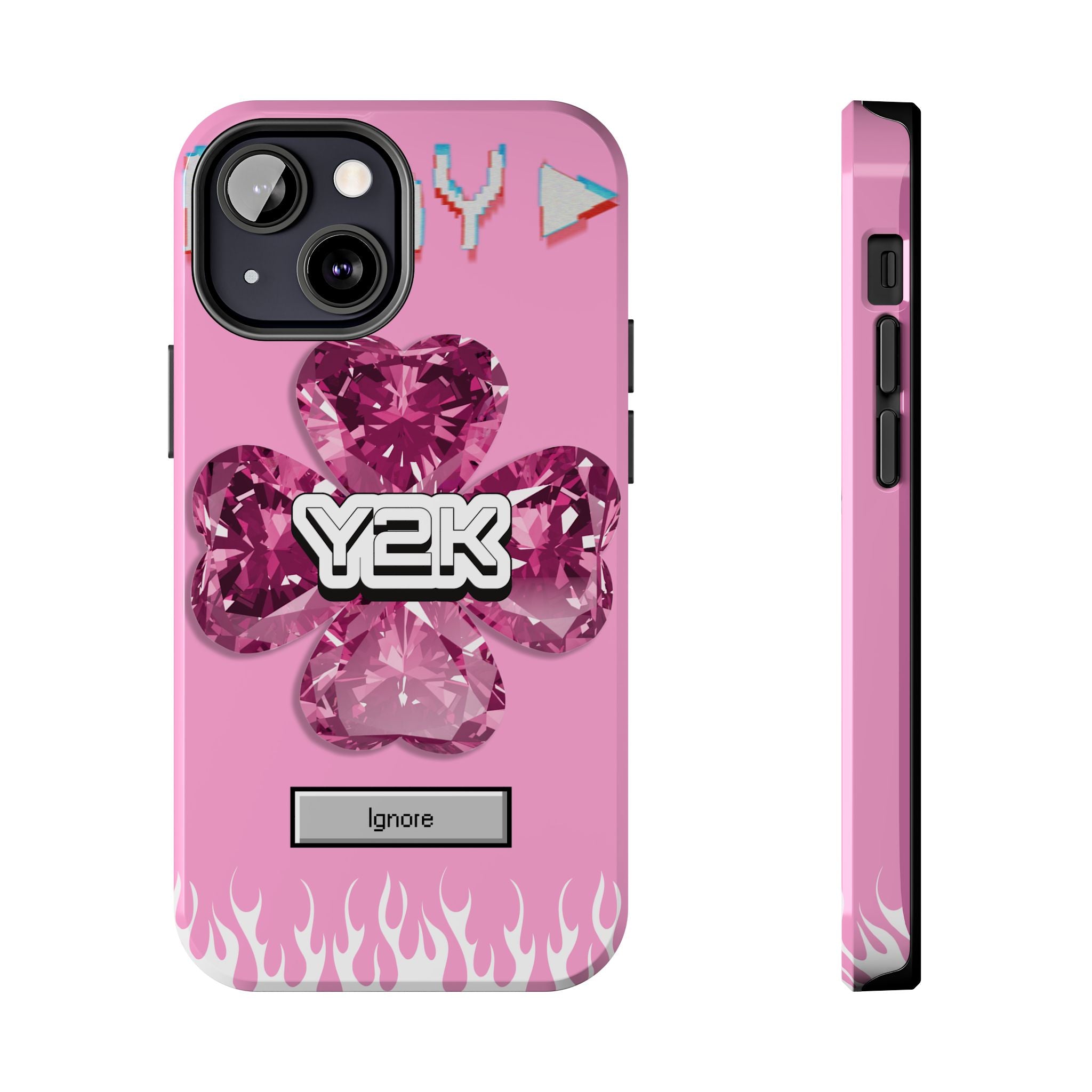 Y2K Play Ignore Sweet Pink Phone Case 💗📱