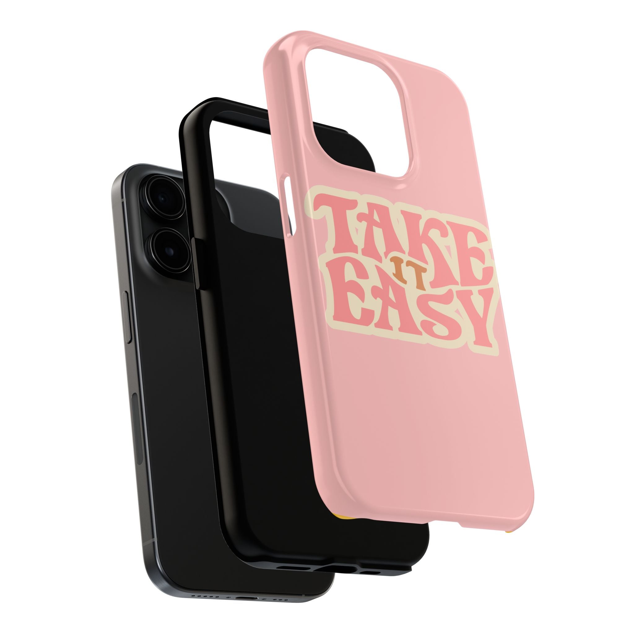 60s Pink Take It Easy Phone Case 🌸✌️📱