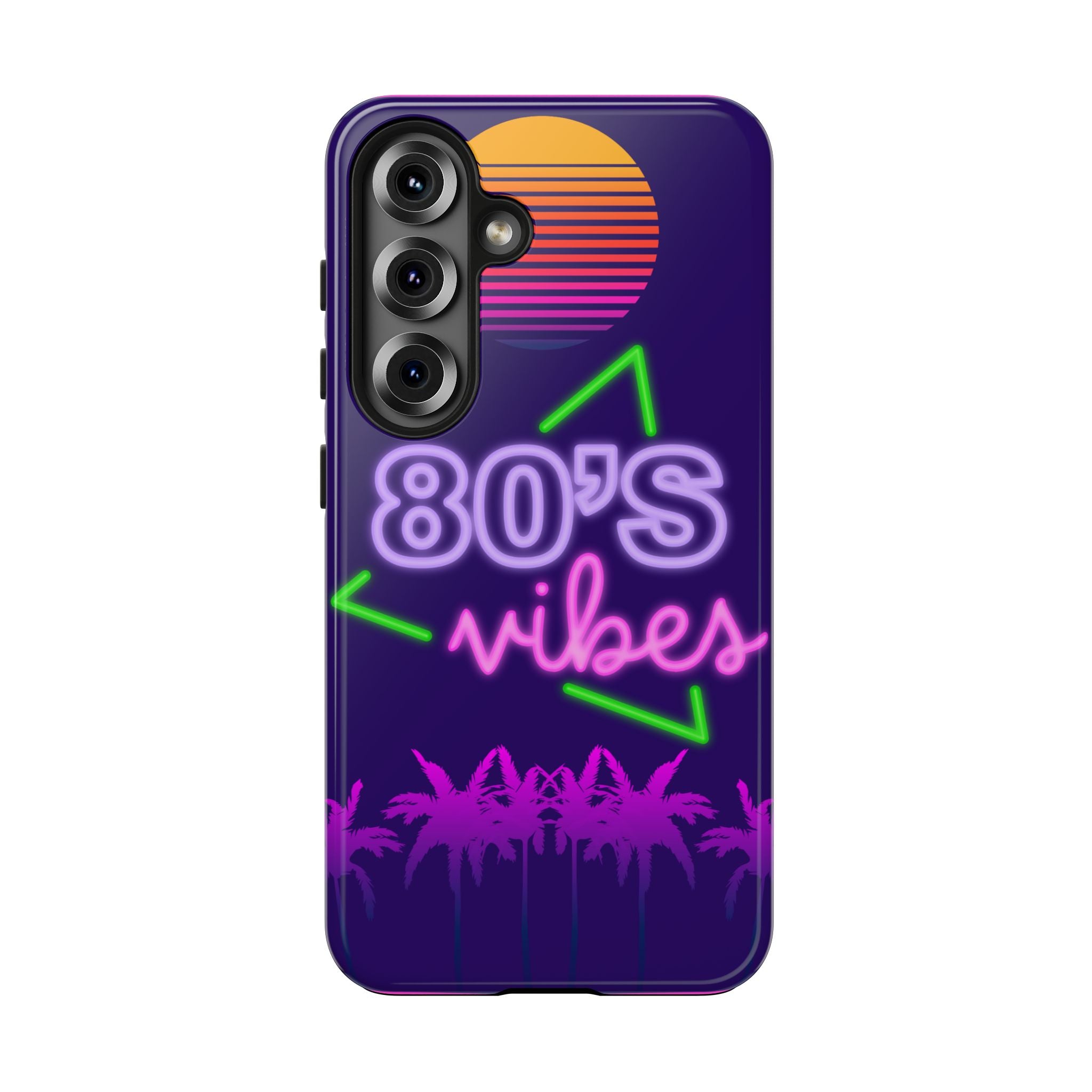 80s Vibes Synthwave Palm Trees Phone Case 🌴🎹📱
