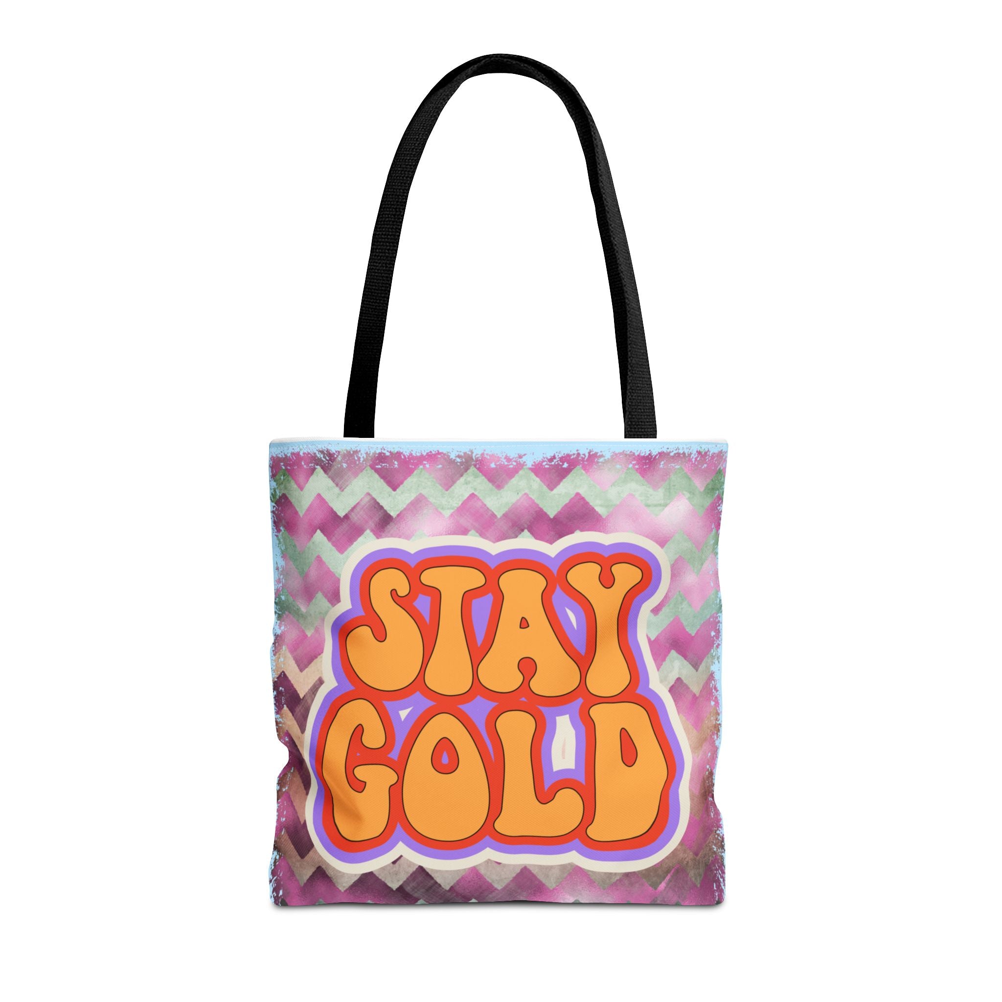 🌟 70s “Stay Gold” Retro Tote Bag