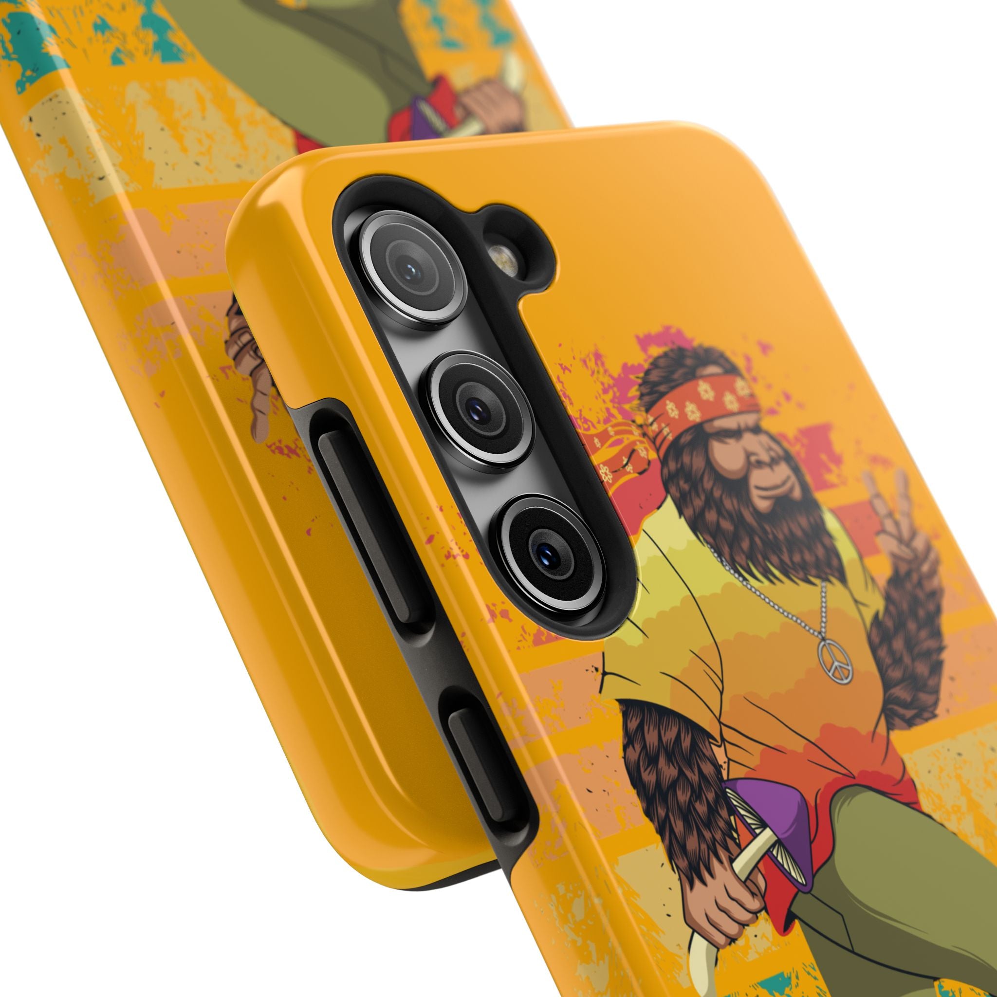 70s Bigfoot Mushroom Hunting Peace Phone Case 🍄✌️