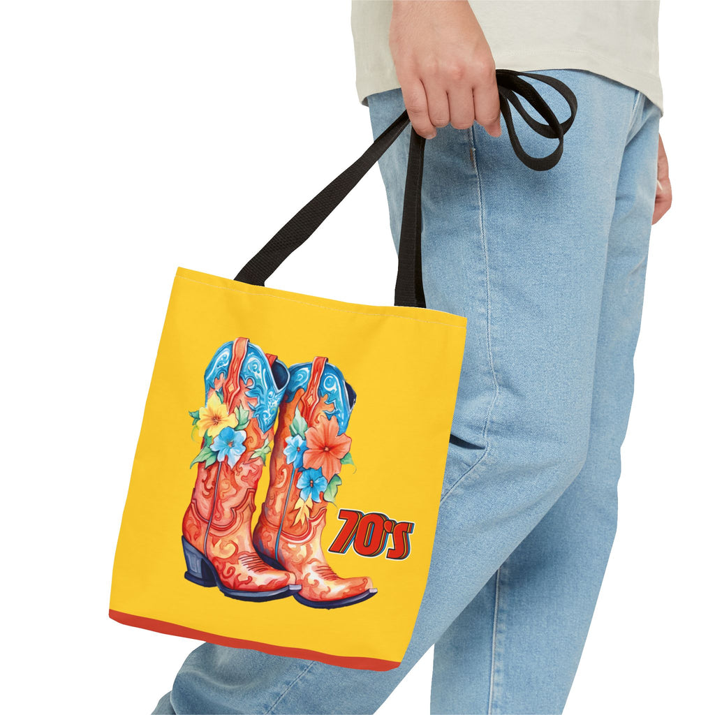👢🌸 70s Boots Tote Bag 🌼✨