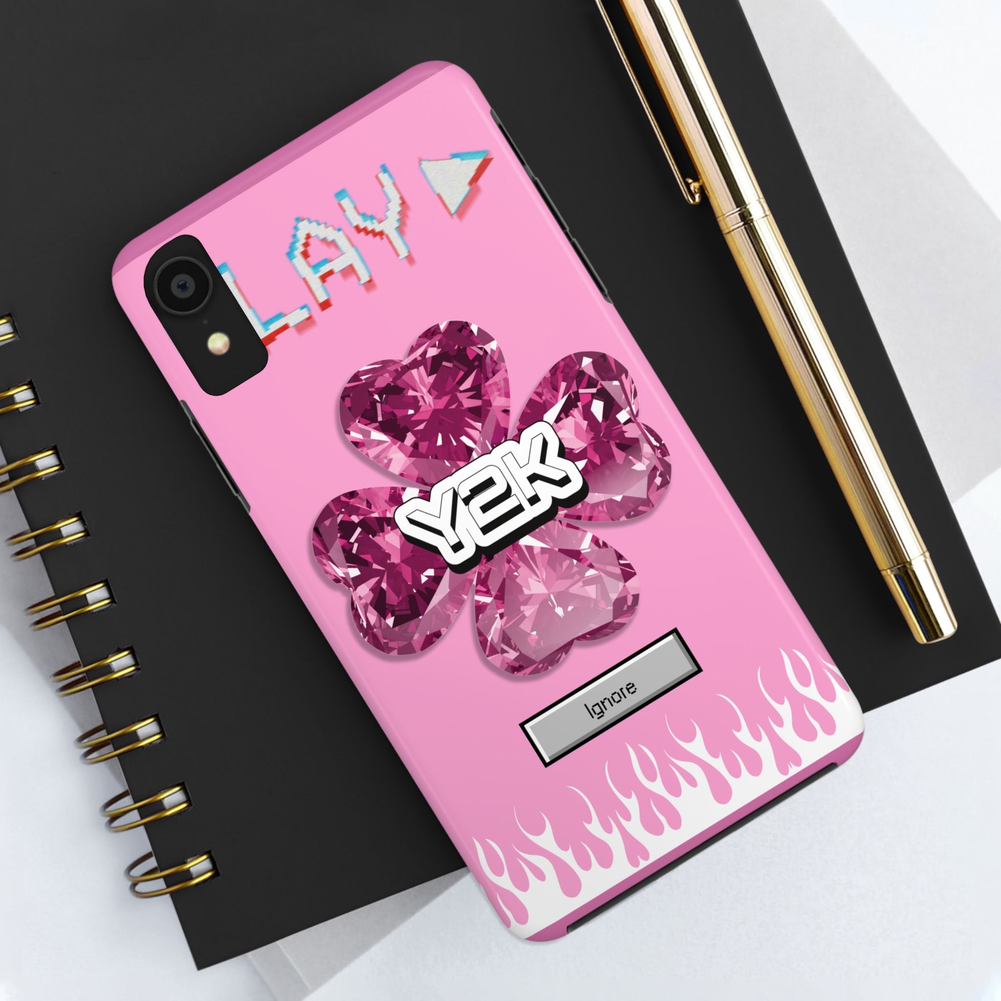 Y2K Play Ignore Sweet Pink Phone Case 💗📱