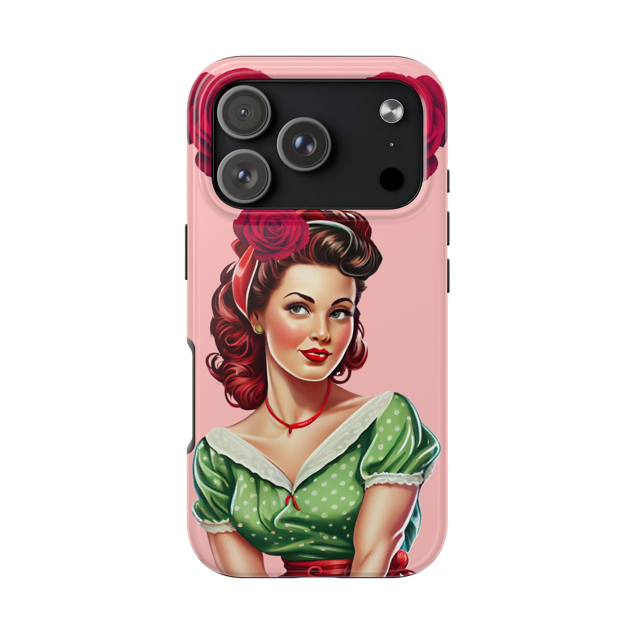 50s Rose Pinup Romance Phone Case 🌹💕📱
