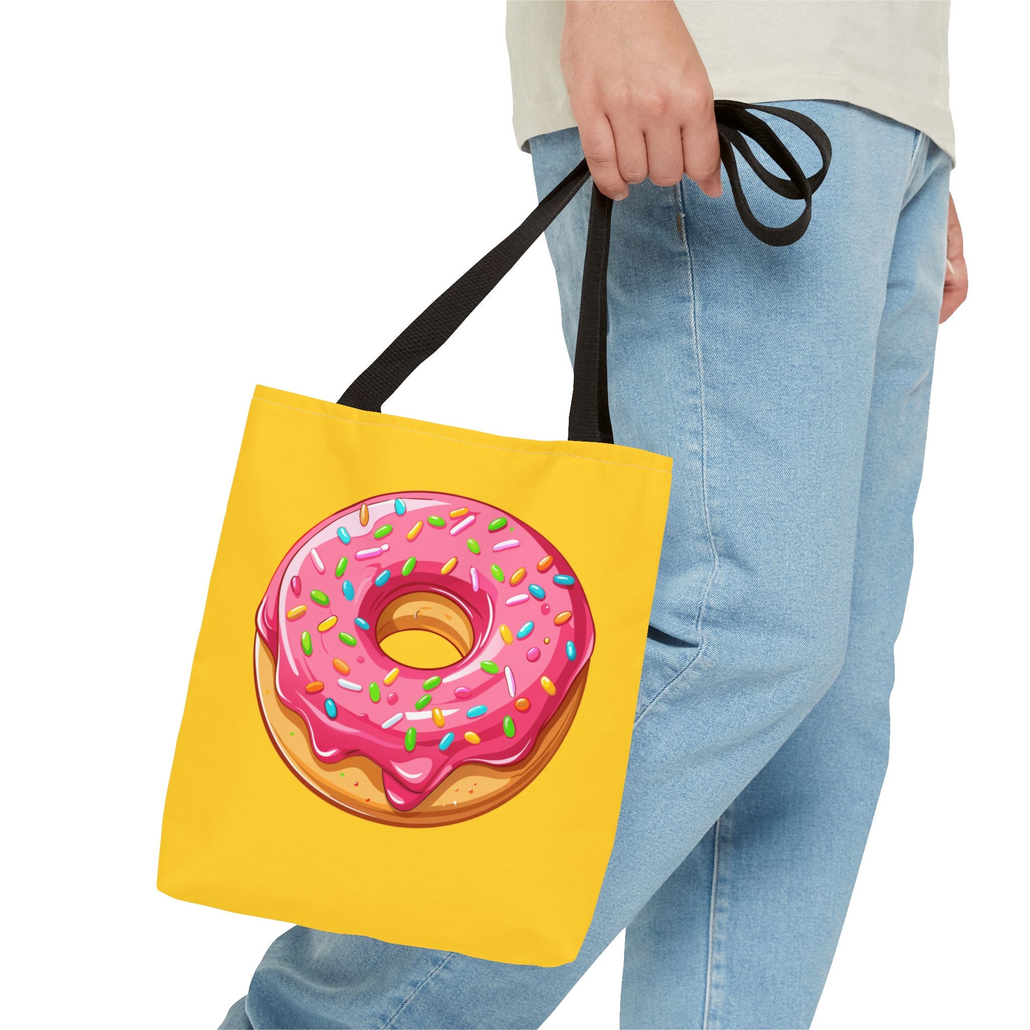 🍩 90s Donut Tote Bag – Bright Sprinkles 🍩