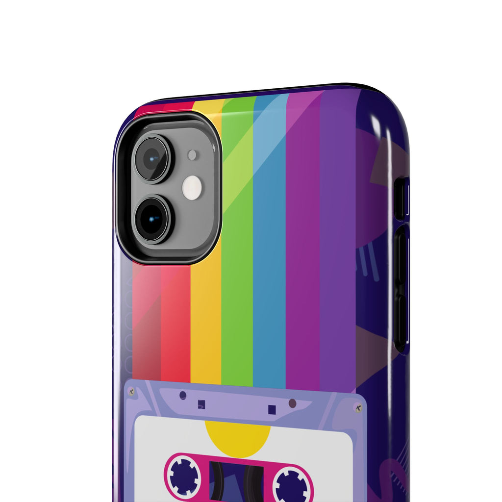 80s–90s Cassette Rainbow Phone Case 📼🌈📱
