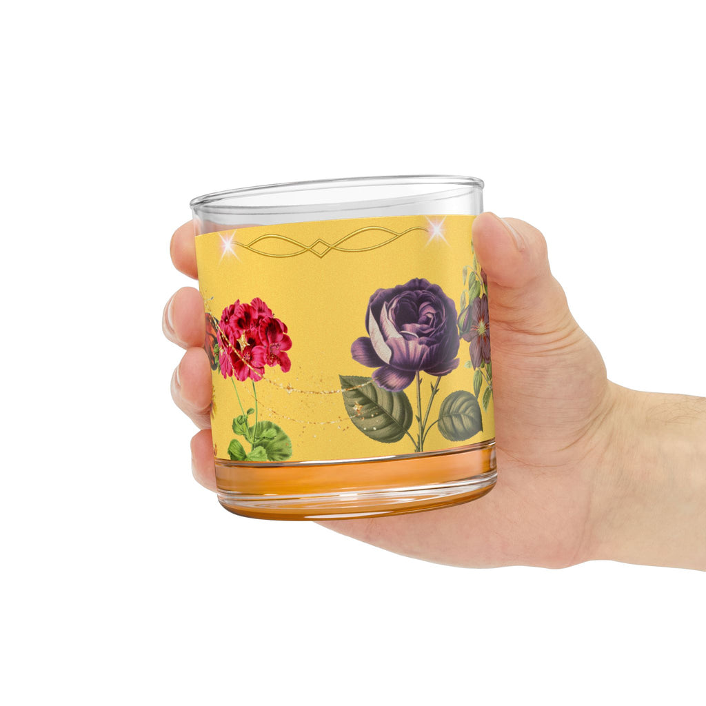 🌸🦋 50s Floral Butterfly Sunshine Garden Glass 🌞✨