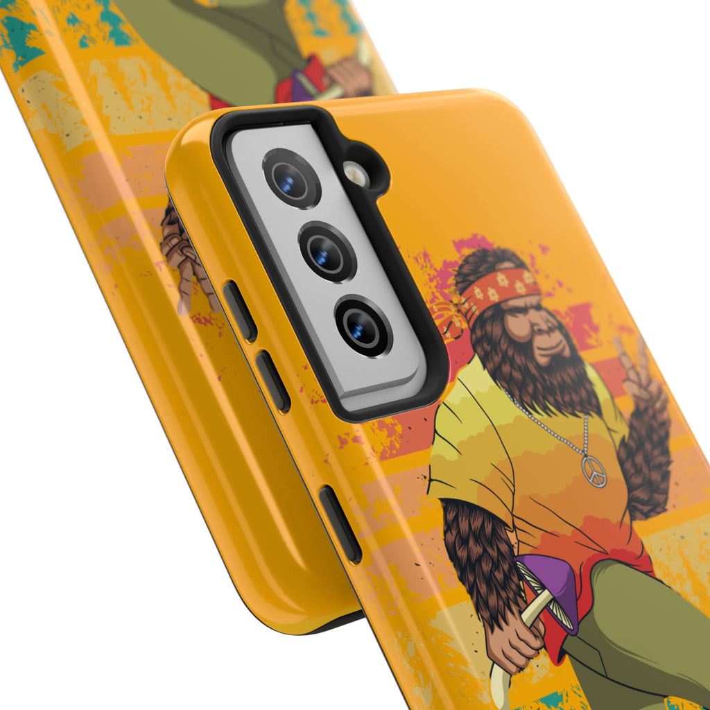 70s Bigfoot Mushroom Hunting Peace Phone Case 🍄✌️