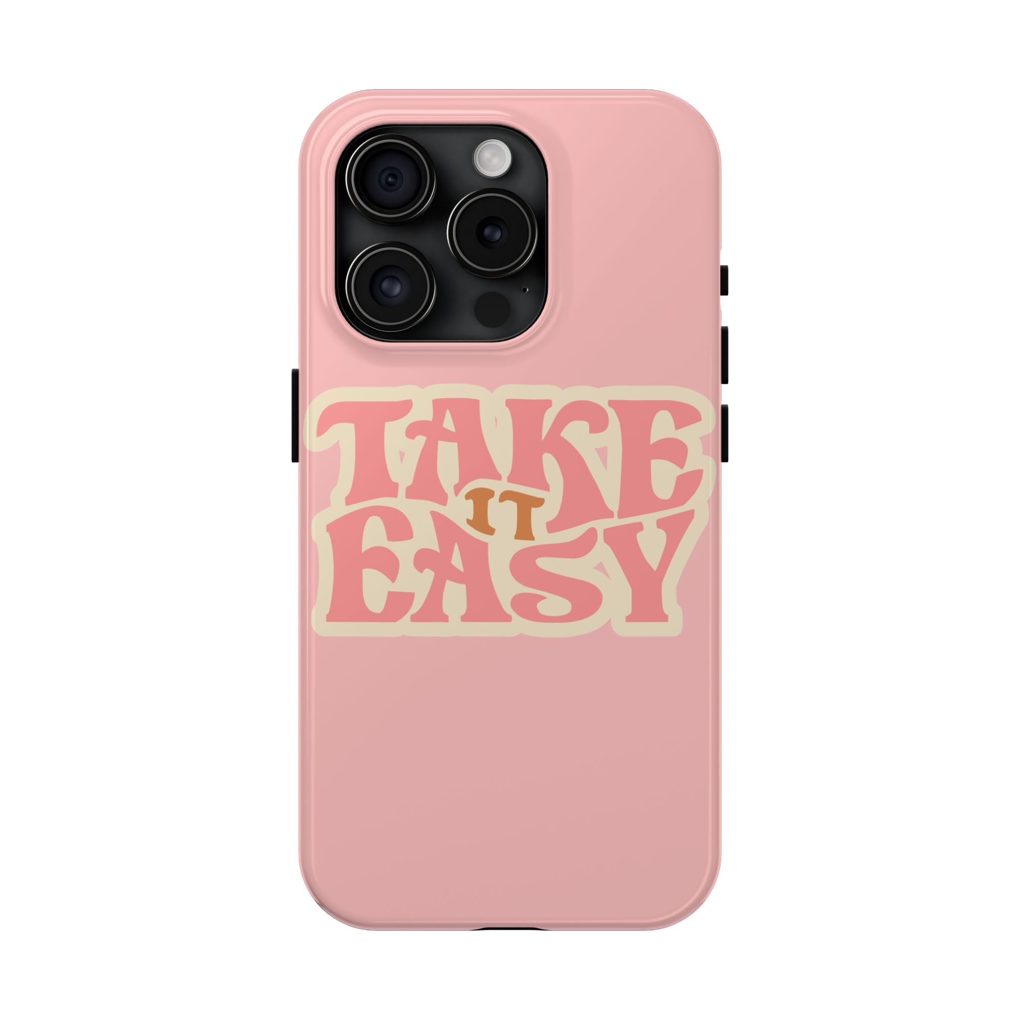 60s Pink Take It Easy Phone Case 🌸✌️📱
