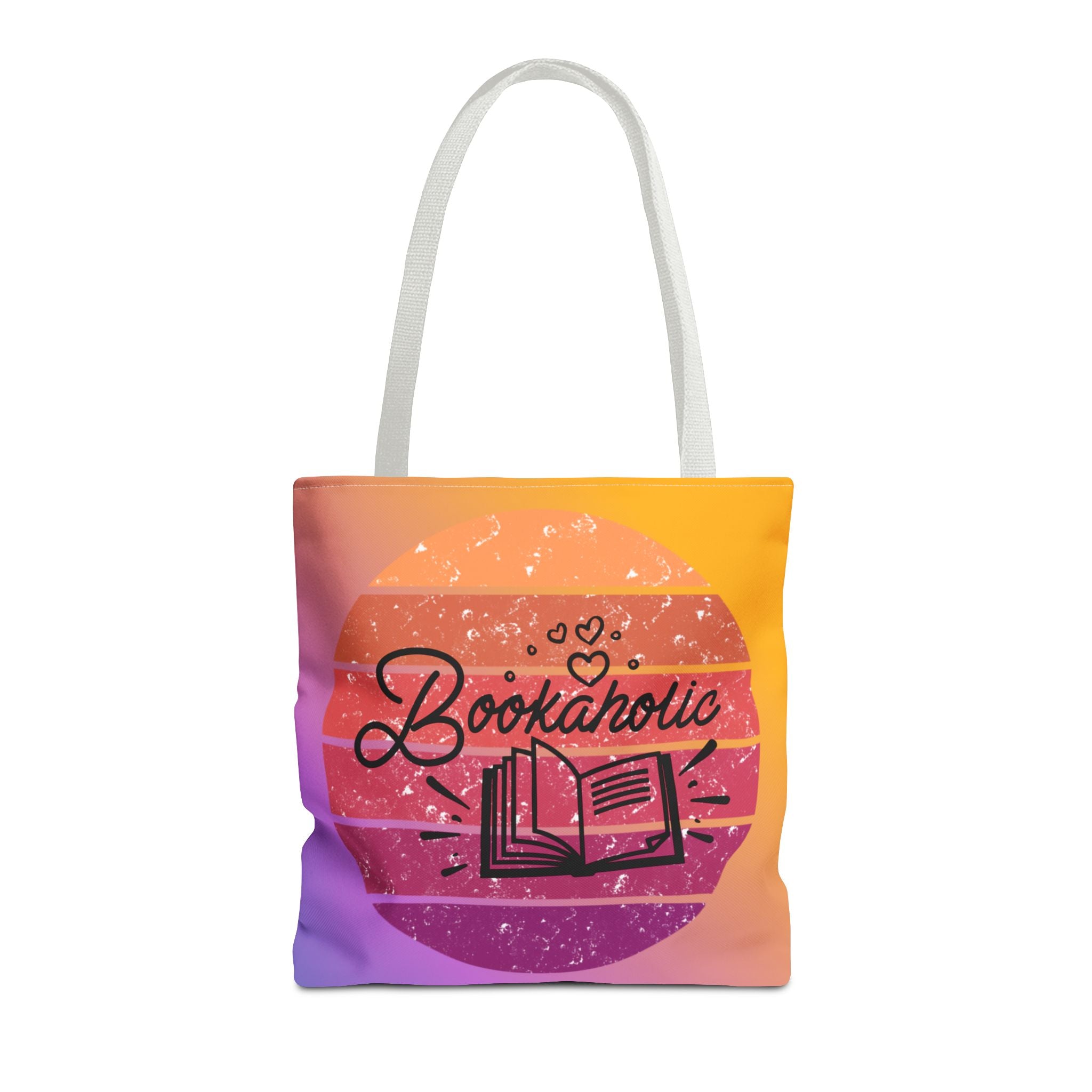 📚 60s Bookaholic Retro Tote Bag