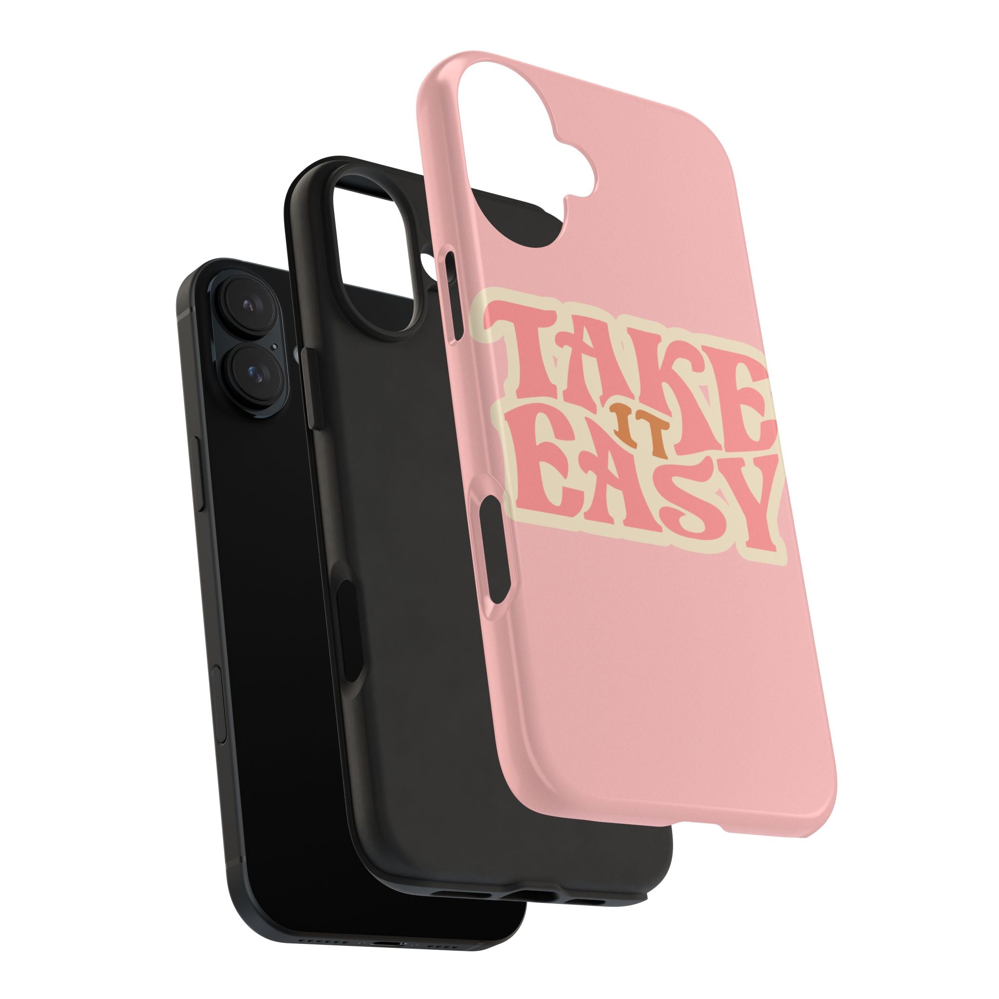60s Pink Take It Easy Phone Case 🌸✌️📱