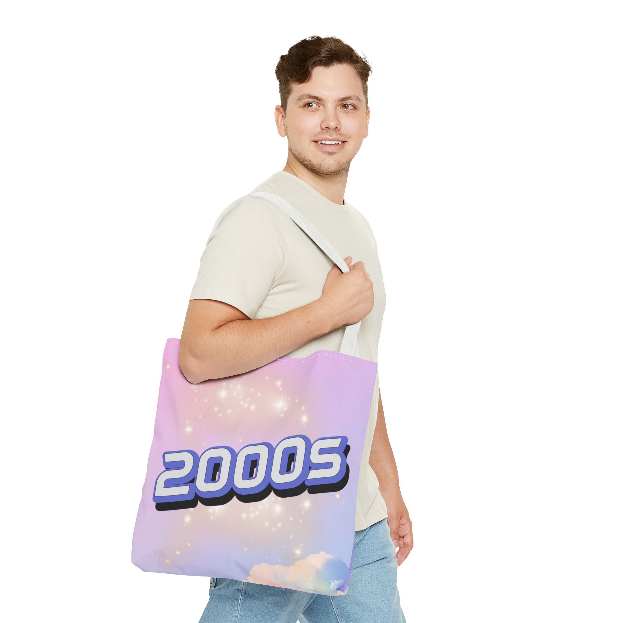 ✨💖 2000s Iridescent Shine Y2K Tote Bag 🌈👜
