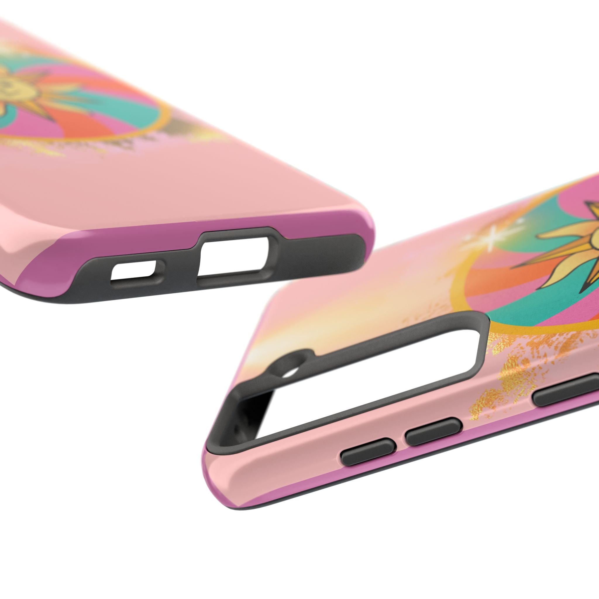 70s Sunshine Tarot Gold Mystical Phone Case 🔮☀️📱