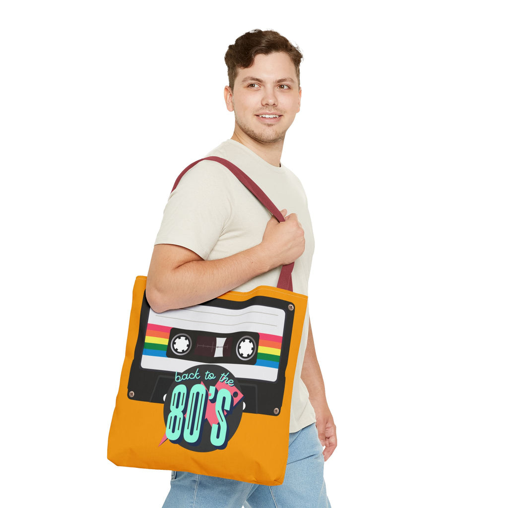 🎵 Back to the 80s Mixtape Retro Tote Bag