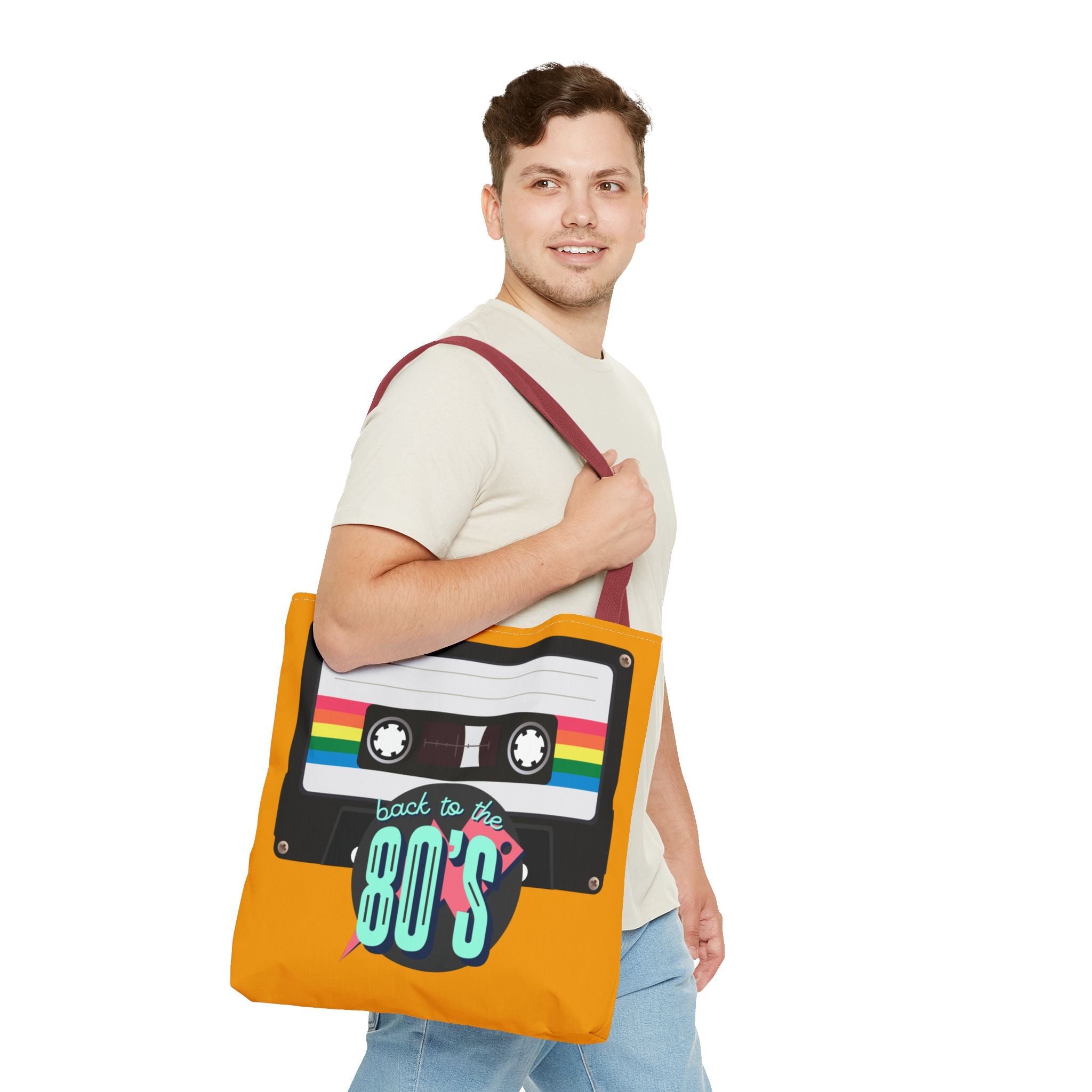 🎵 Back to the 80s Mixtape Retro Tote Bag