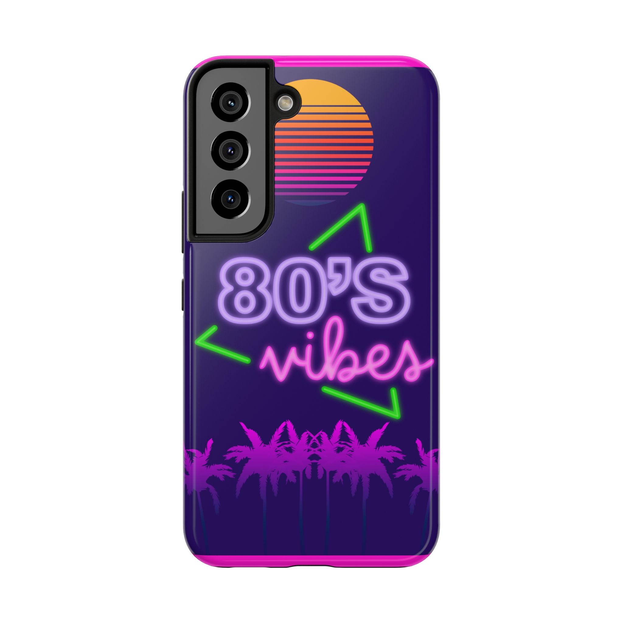80s Vibes Synthwave Palm Trees Phone Case 🌴🎹📱
