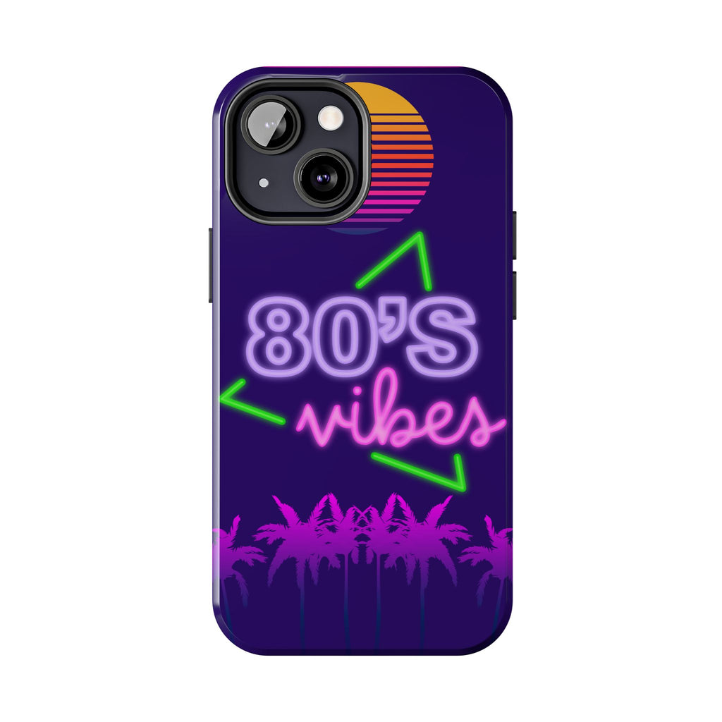80s Vibes Synthwave Palm Trees Phone Case 🌴🎹📱
