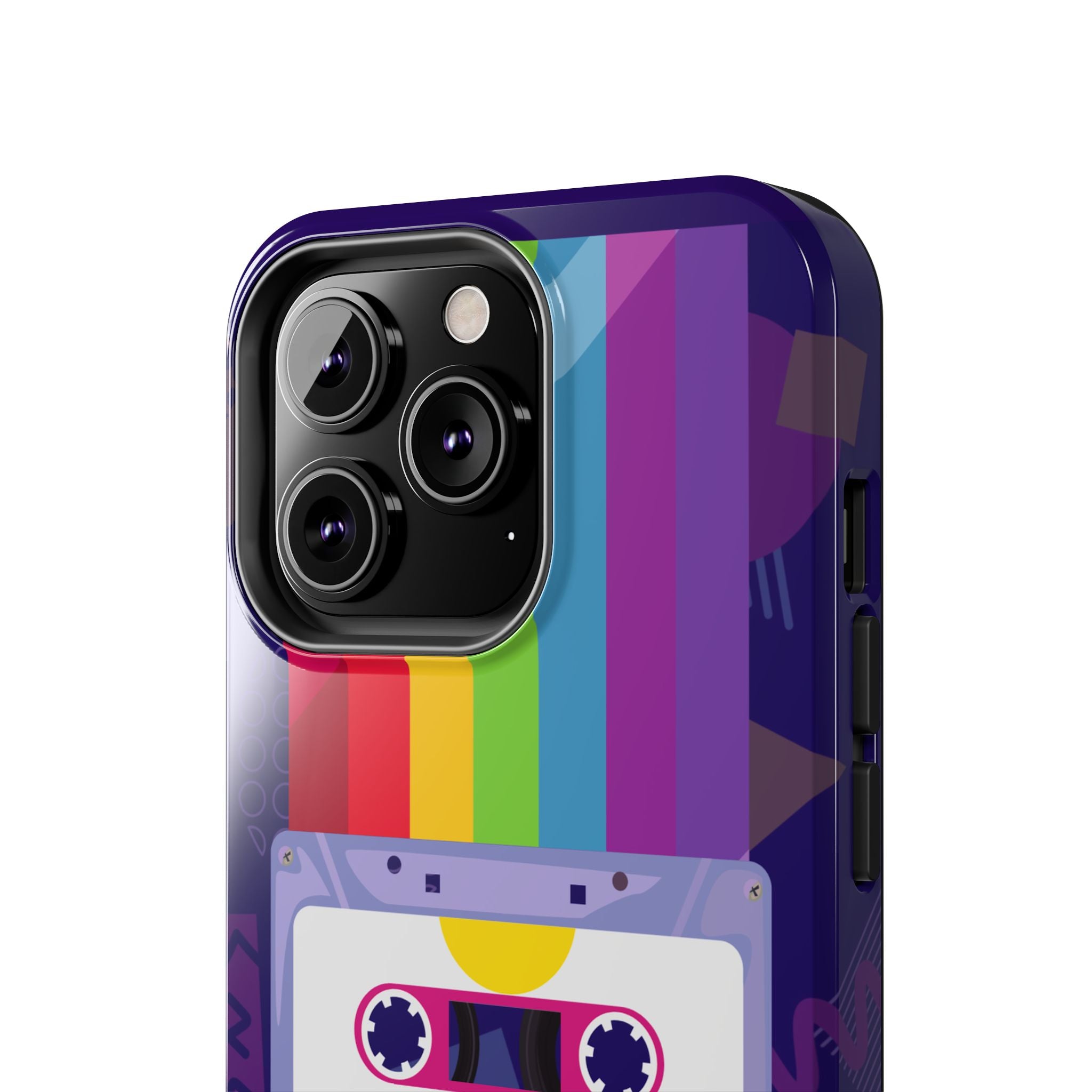 80s–90s Cassette Rainbow Phone Case 📼🌈📱