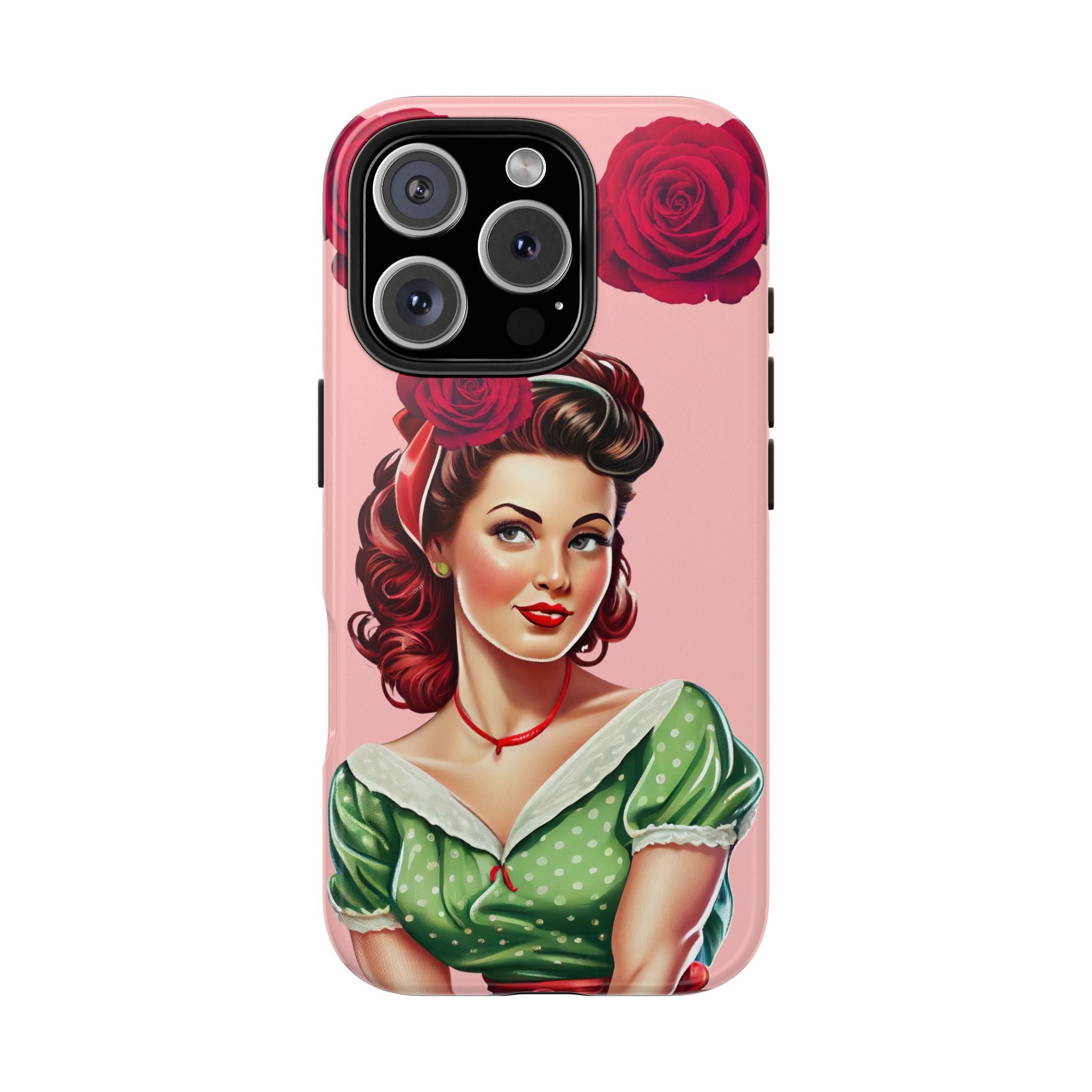 50s Rose Pinup Romance Phone Case 🌹💕📱