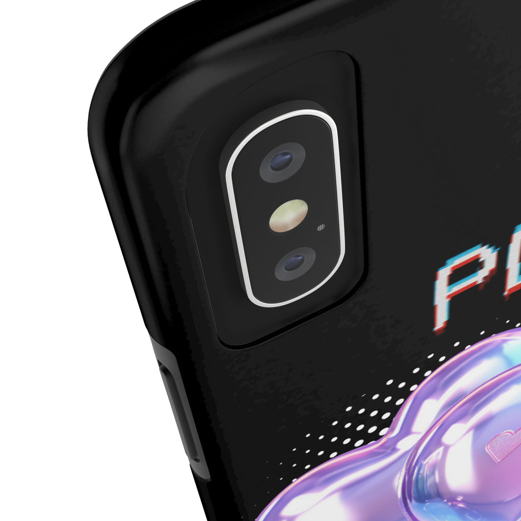 Y2K Black Play Barcode Phone Case 📱🖤