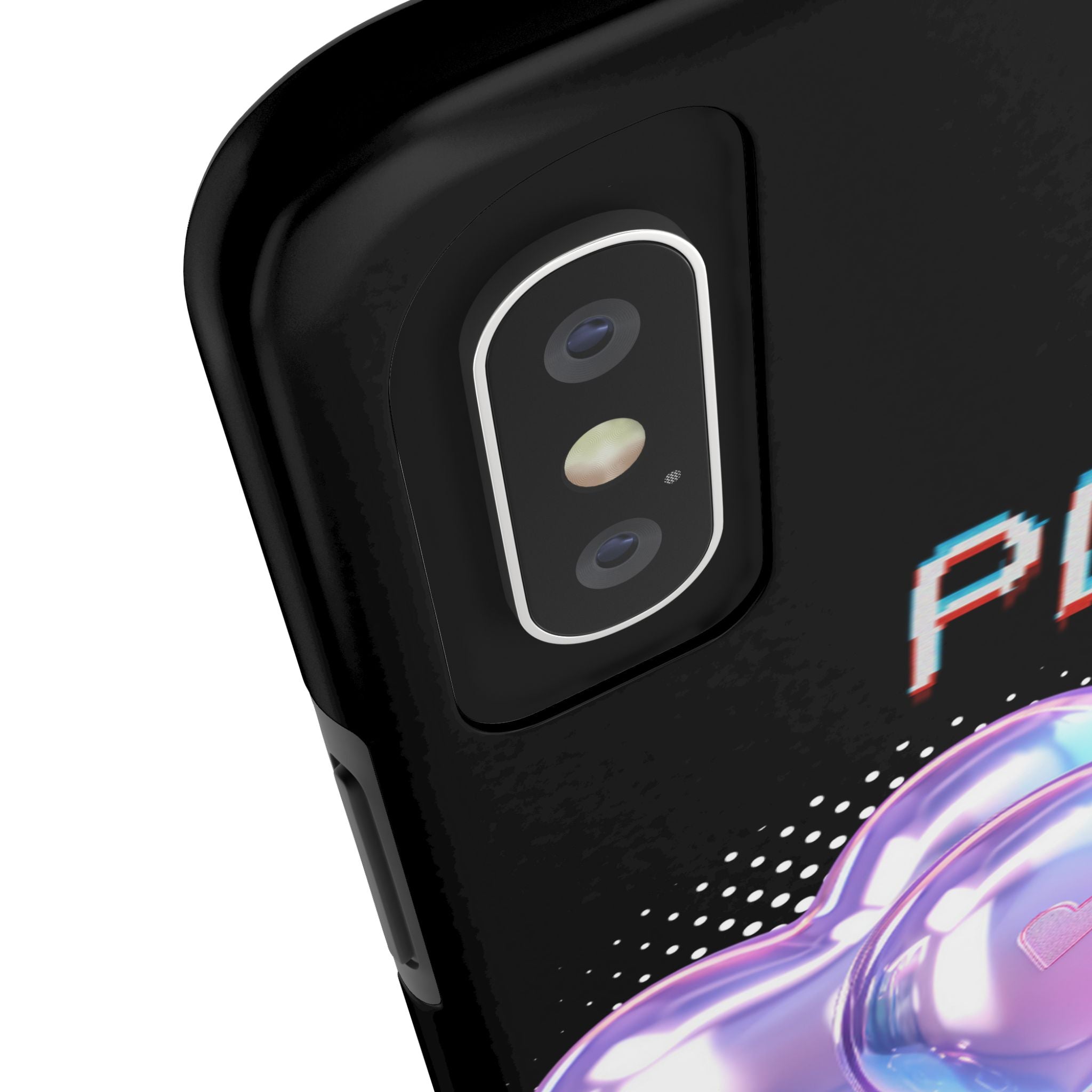 Y2K Black Play Barcode Phone Case 📱🖤