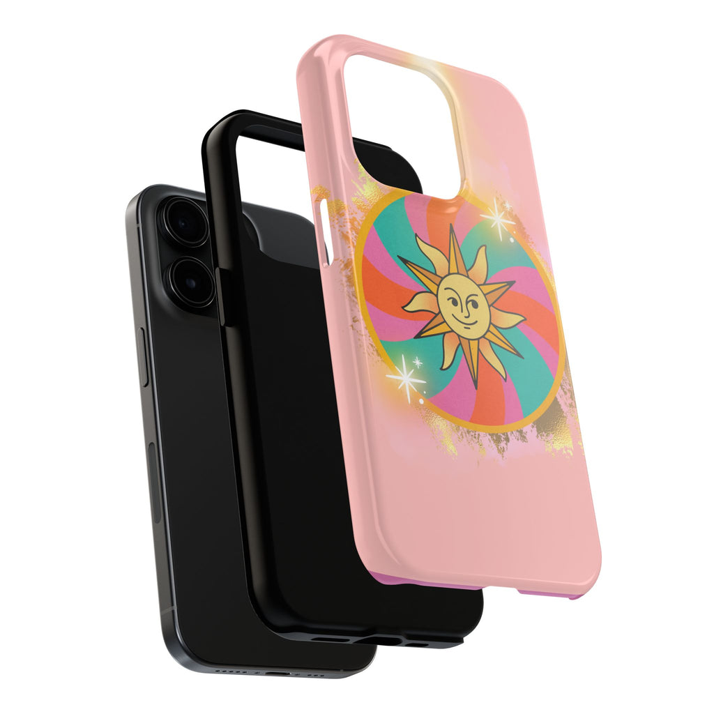 70s Sunshine Tarot Gold Mystical Phone Case 🔮☀️📱