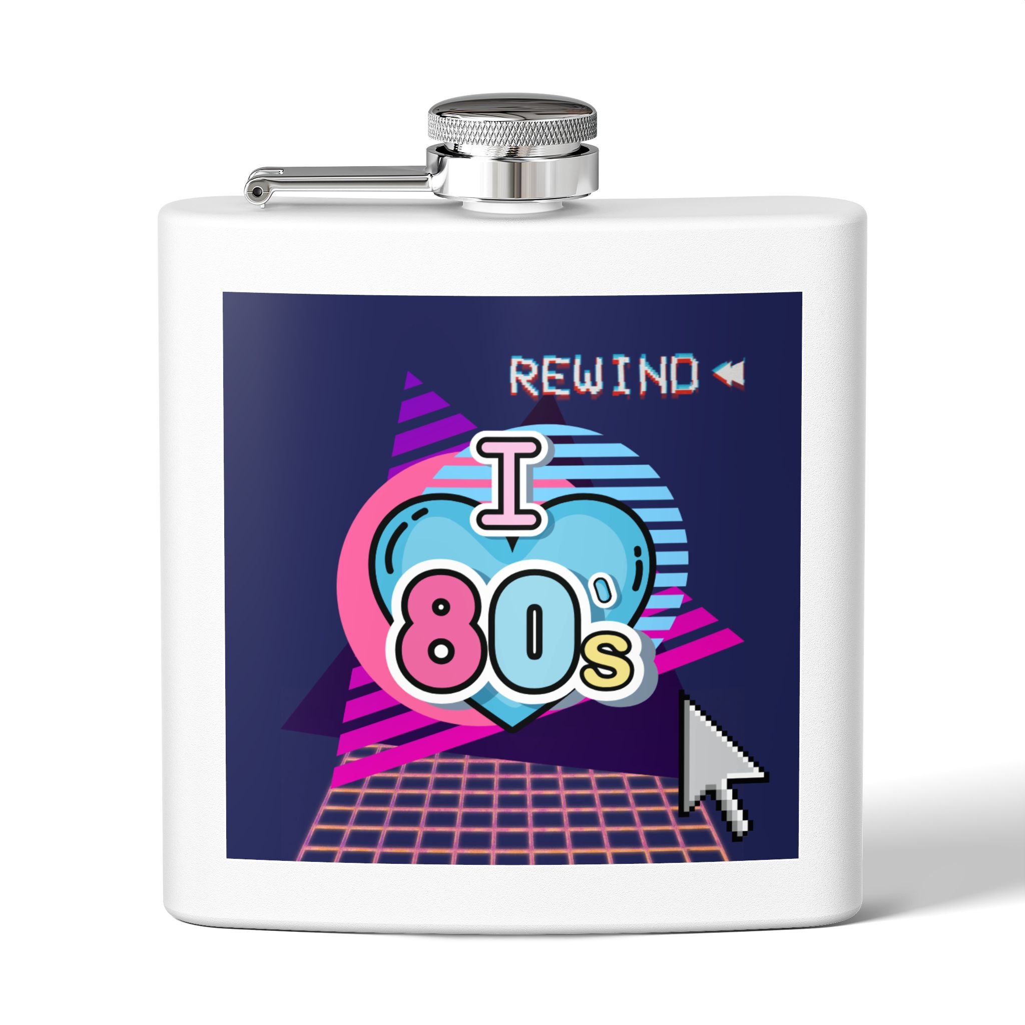 I Heart the 80s Rewind Flask