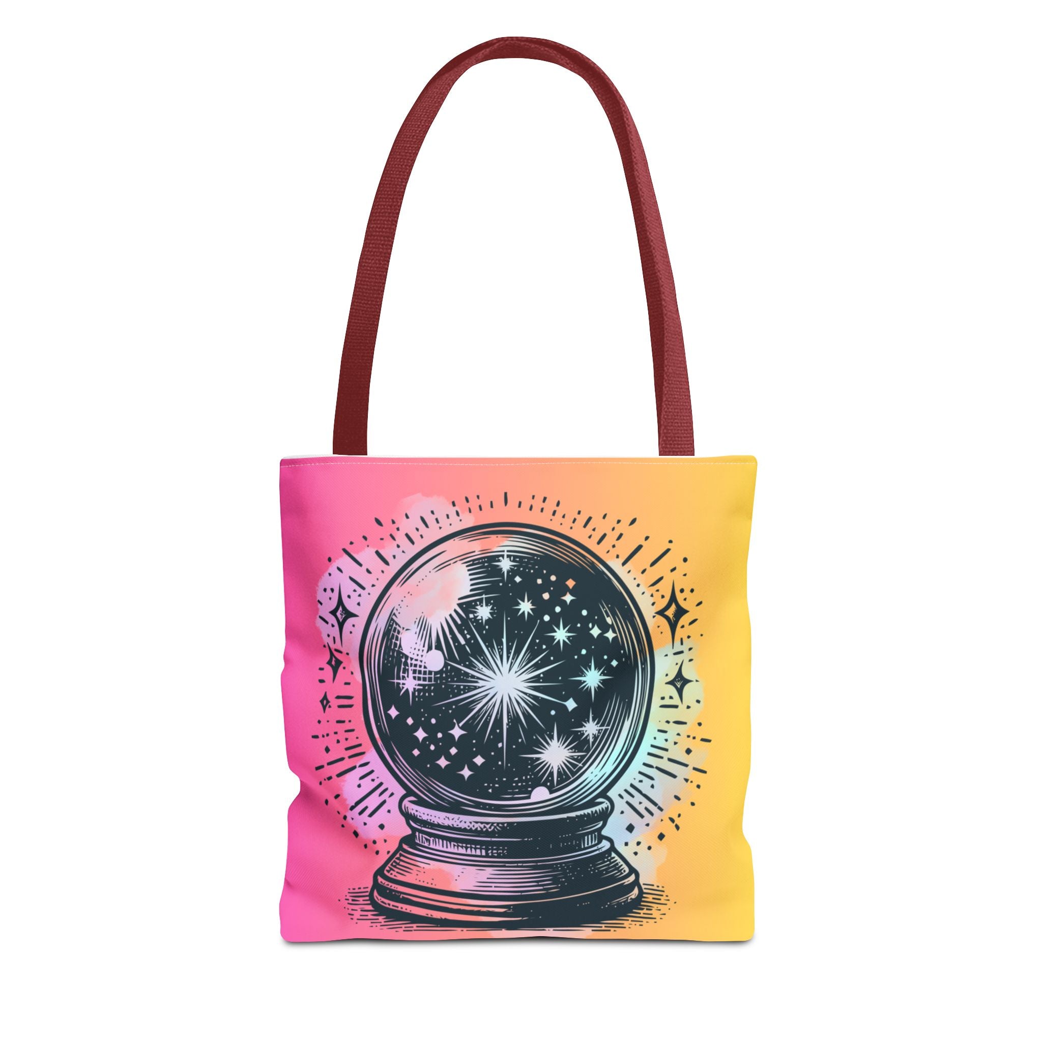 🔮✨ 70s Crystal Ball Mystical Tote Bag 🌼🌙