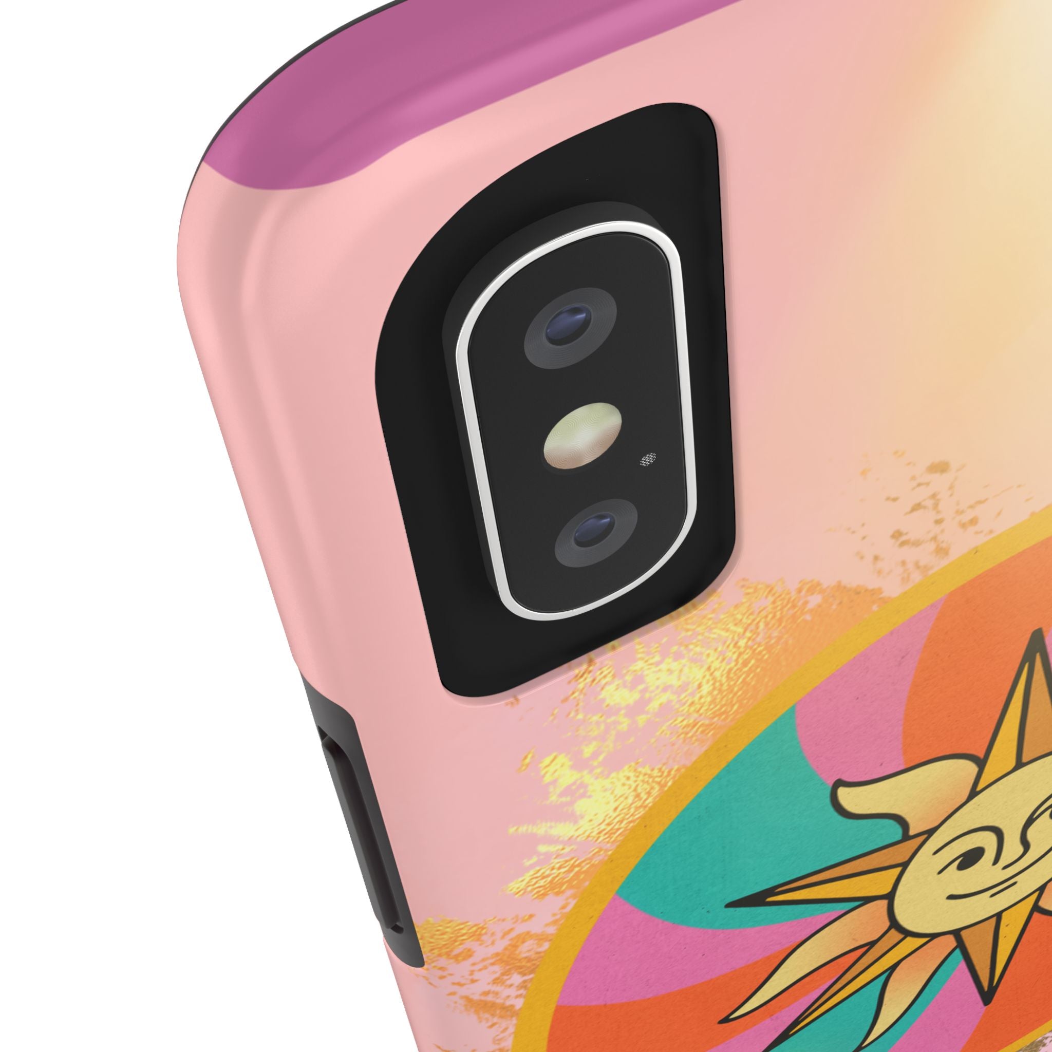 70s Sunshine Tarot Gold Mystical Phone Case 🔮☀️📱