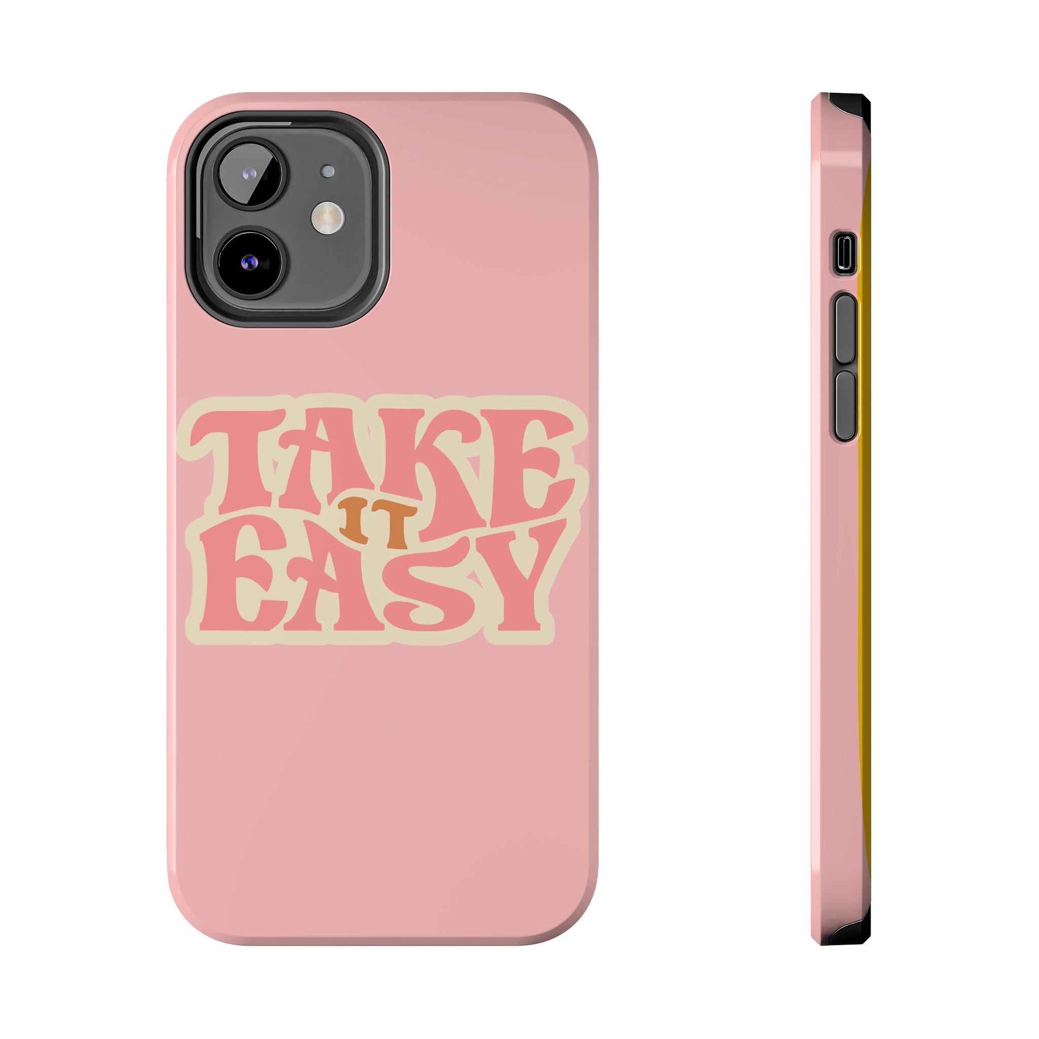 60s Pink Take It Easy Phone Case 🌸✌️📱