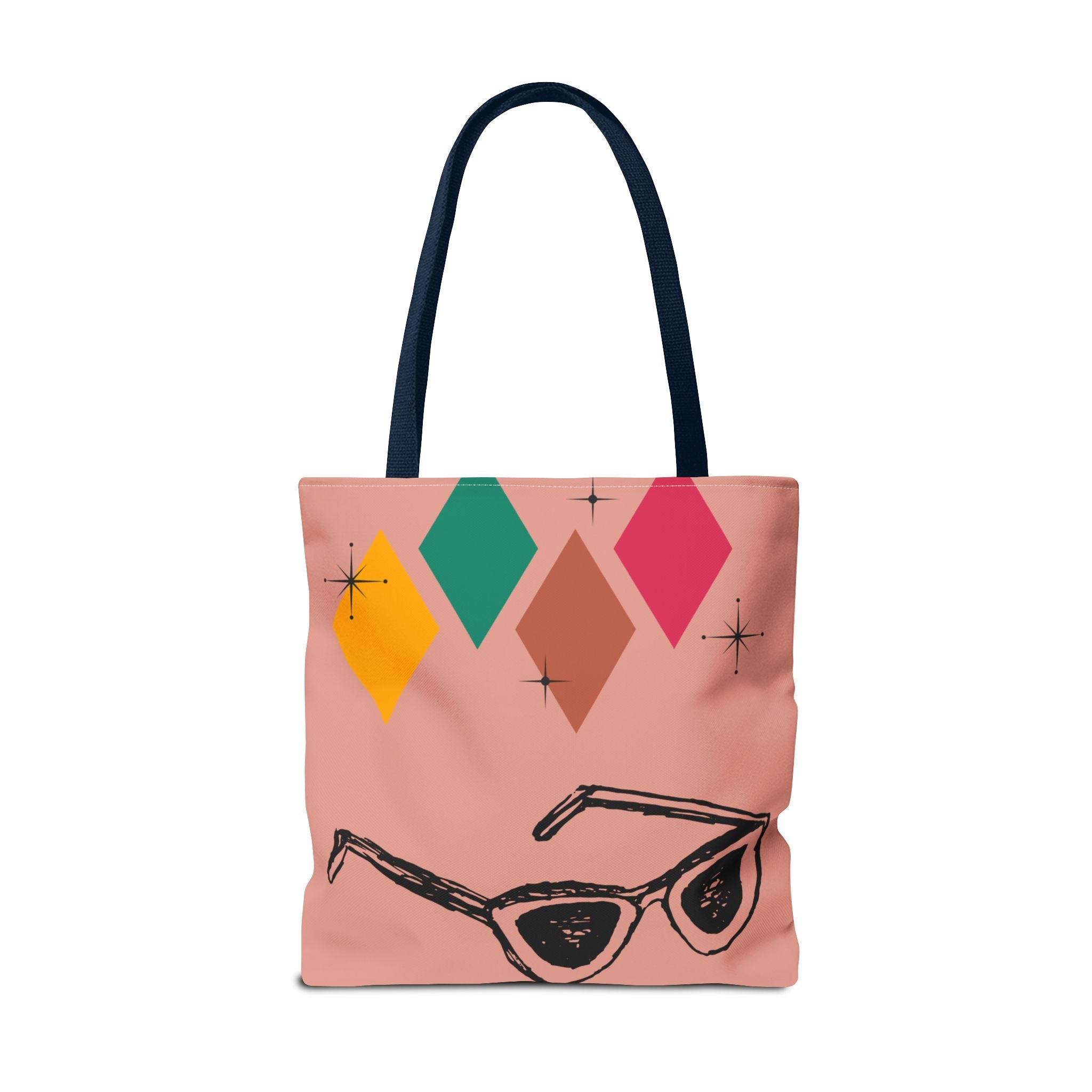 🕶️ 50s Retro Peachy Tote Bag