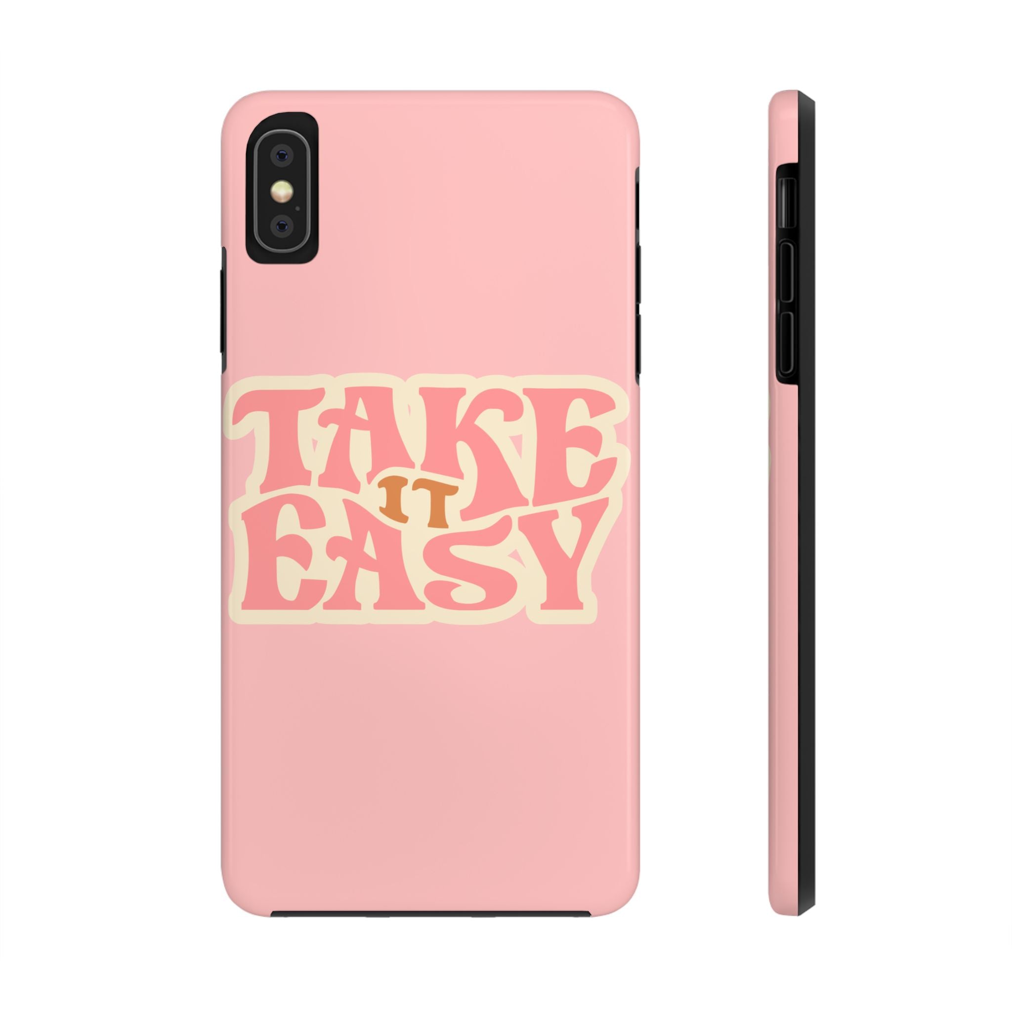 60s Pink Take It Easy Phone Case 🌸✌️📱