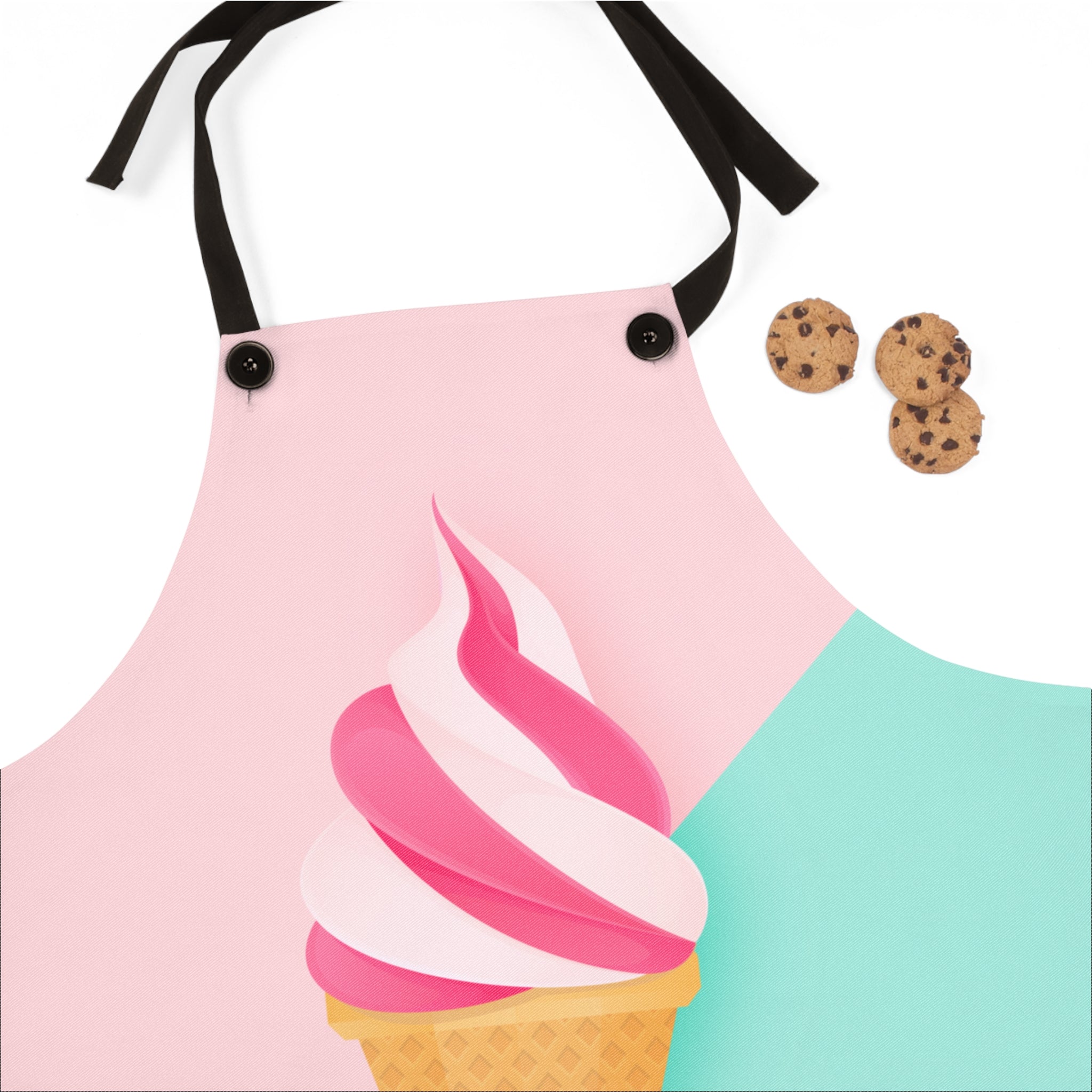50s–60s Cutesy Ice Cream Cone Cooking Apron 🍦💖👩‍🍳