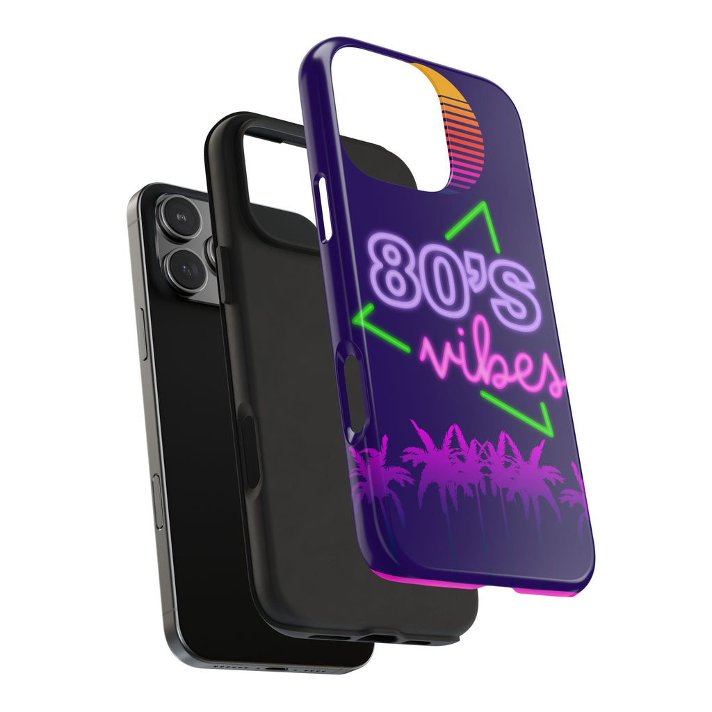 80s Vibes Synthwave Palm Trees Phone Case 🌴🎹📱