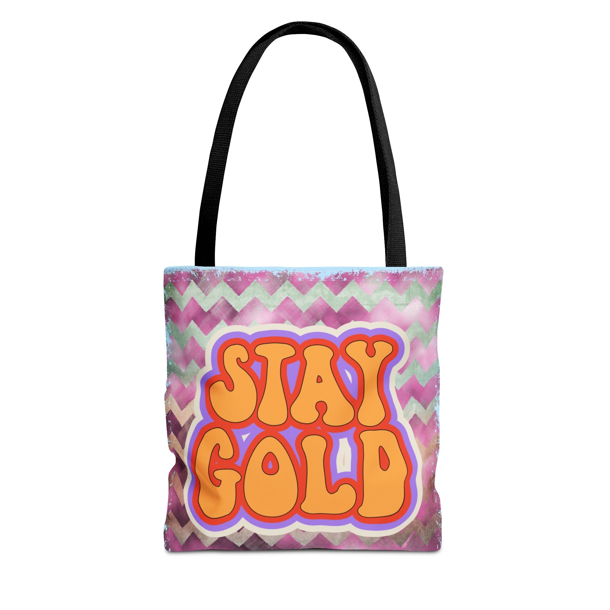 🌟 70s “Stay Gold” Retro Tote Bag